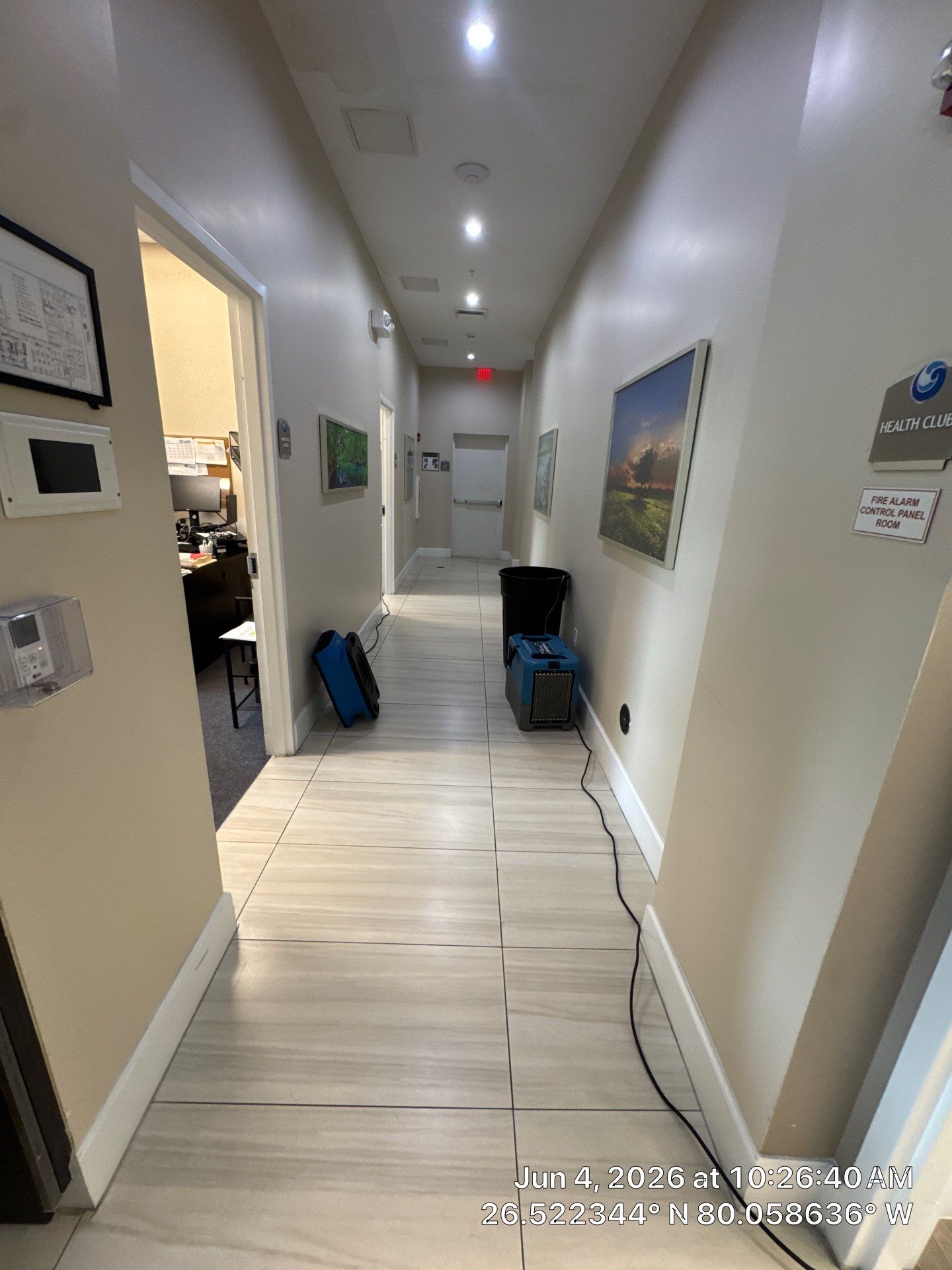 Commercial Water Damage Mitigation and Floor Drying in Boynton Beach by SuperClean