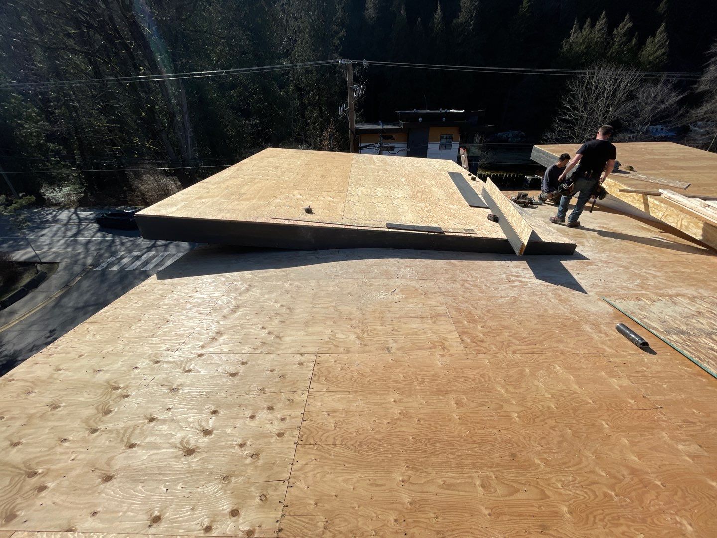 Commercial Roofing Installation using IKO 2ply sbs  by Top Notch Roofing Inc