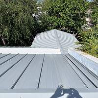 24ga 1.5" Mechanical Seam Dove Gray by Total Roofing System The Metal Roof Experts