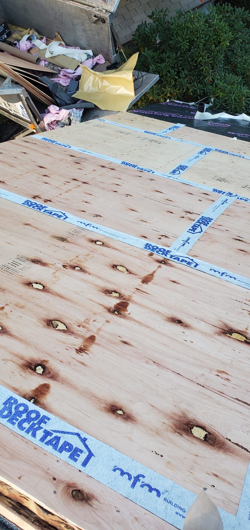 Residential Roofing Installation using Owens Corning TruDefinition Slatestone Gray by A Plus Exterior