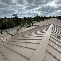 24ga 1.5" Mechanical Seam Sierra Tan by Total Roofing System The Metal Roof Experts