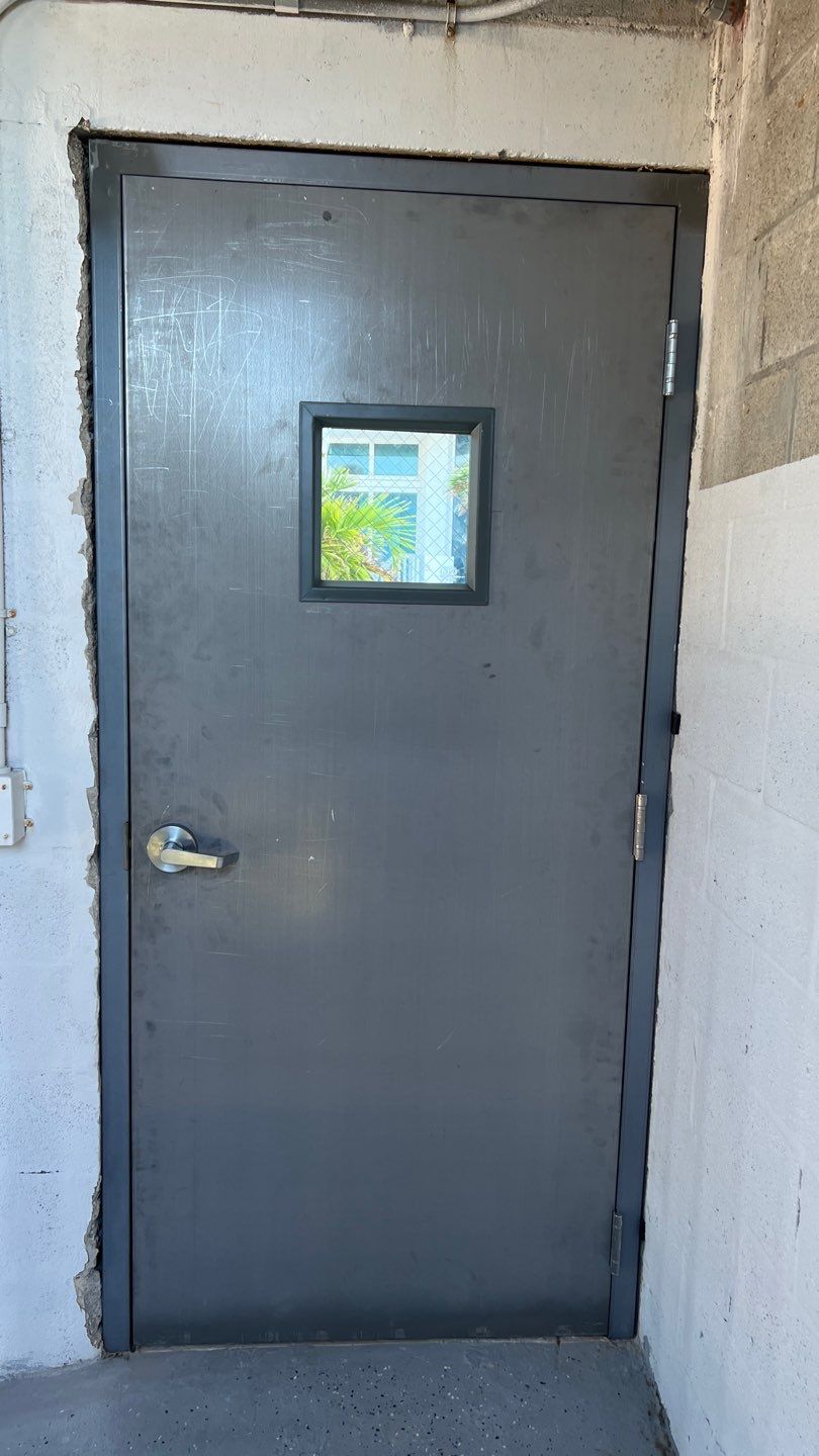 Commercial Stairwell Door Replacement & Hollow Metal Door Retrofit – Pompano Beach High-Rise by The Door Doctor of South Florida, Inc.