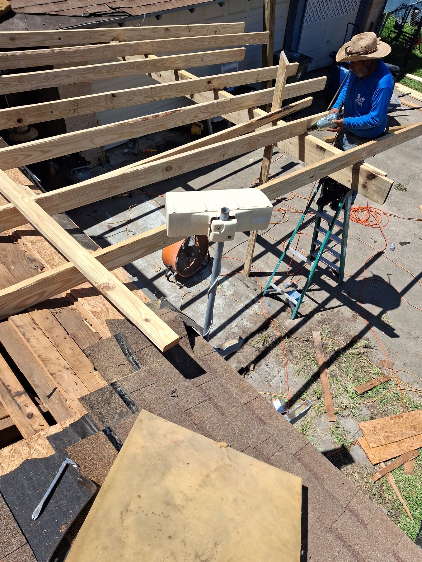 Chimneys need a Cricket.  by Bayfront Roofing and Construction