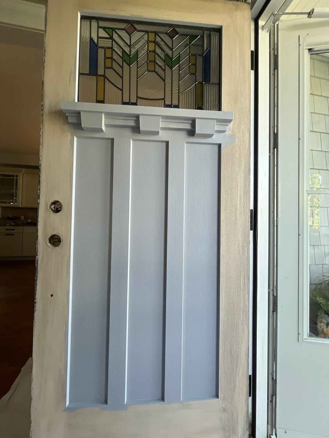 Craftsman Entry Door Restoration and Painting in Ocean City by FreshCoat Works LLC