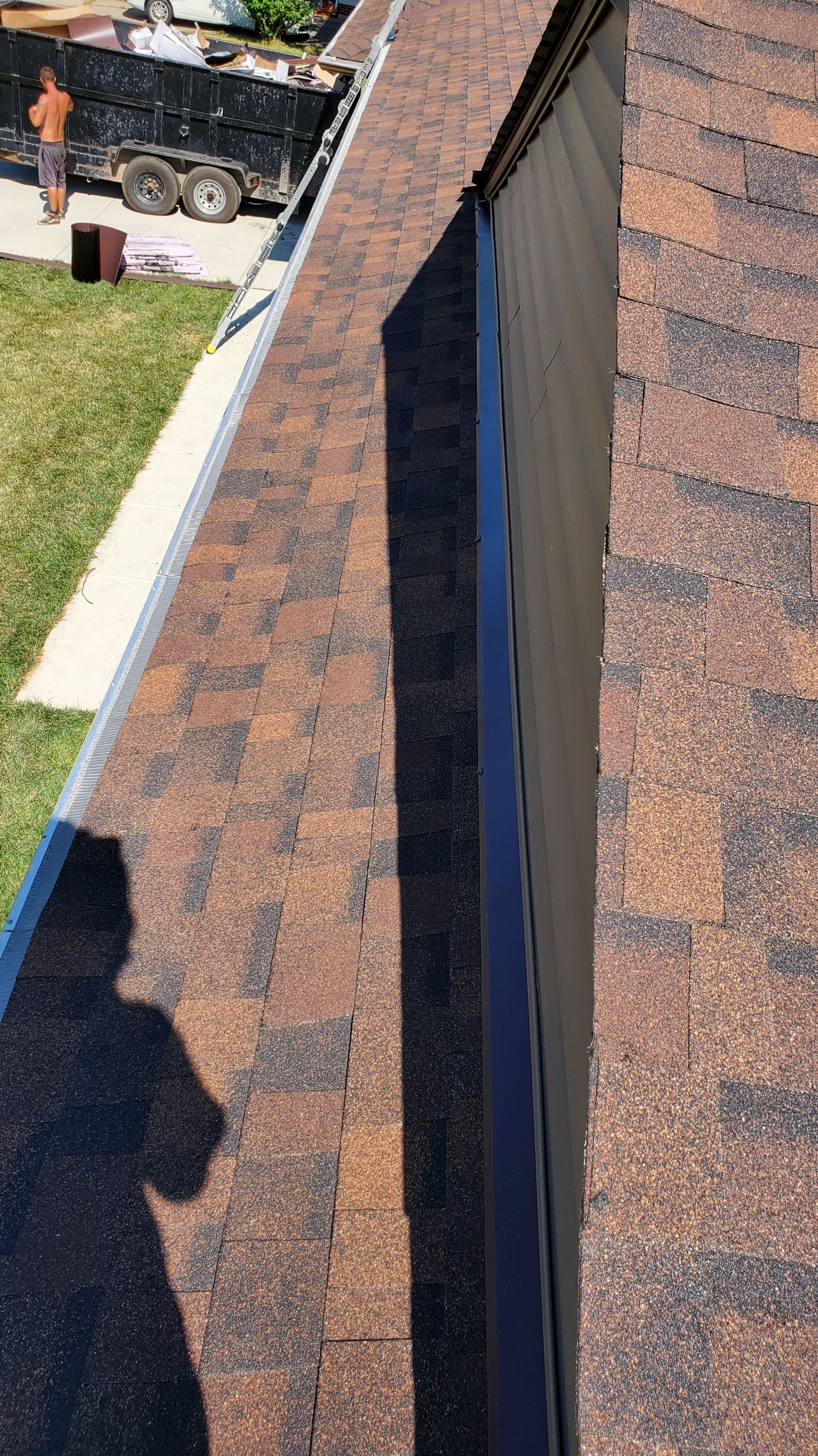 Residential Roofing Installation using Ownens Corning Duration Brownwood by Absolute Roofing and Construction