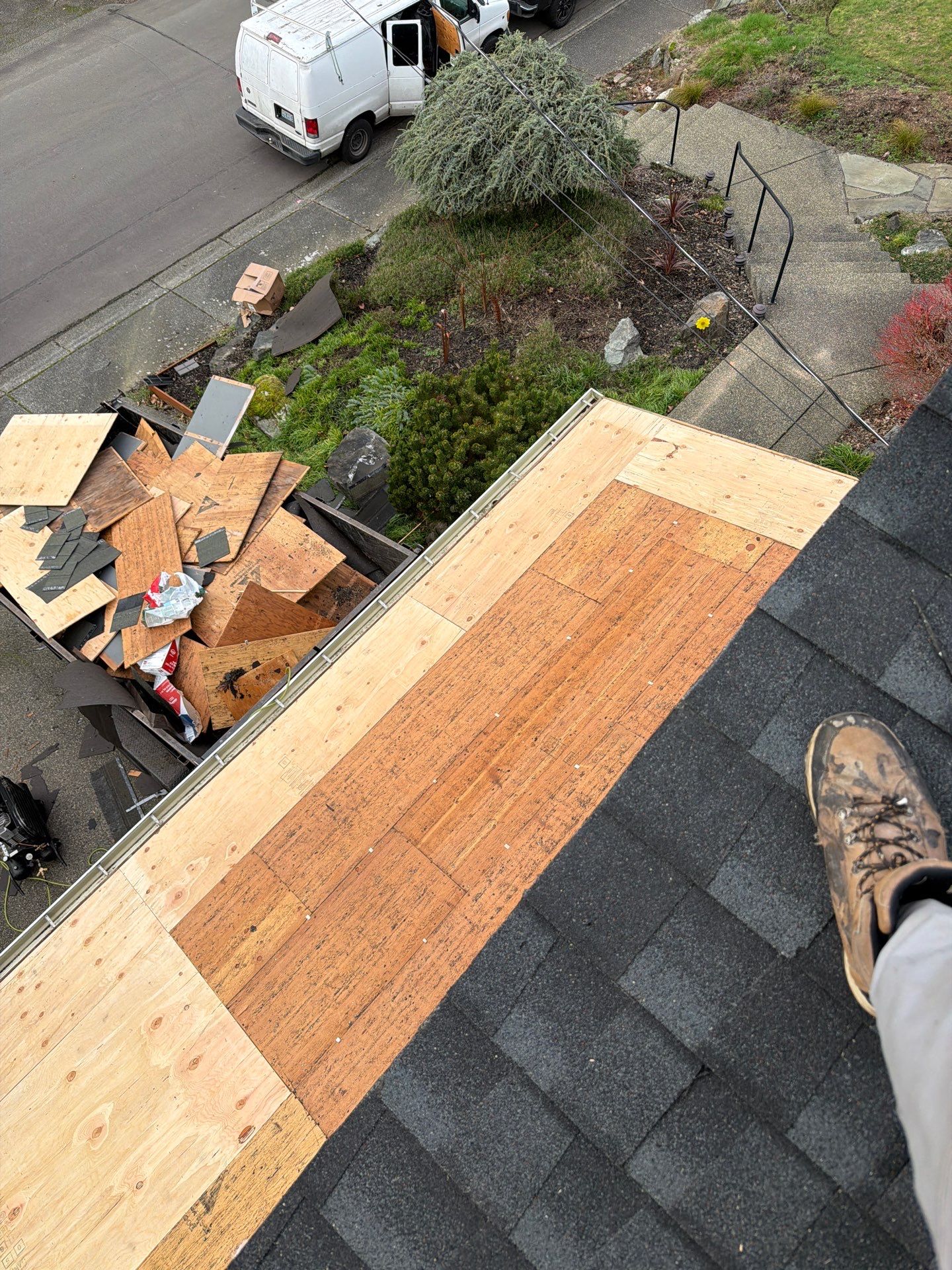 Residential Roofing Installation using GAF HDZ Shingles by Roofing Formula LLC