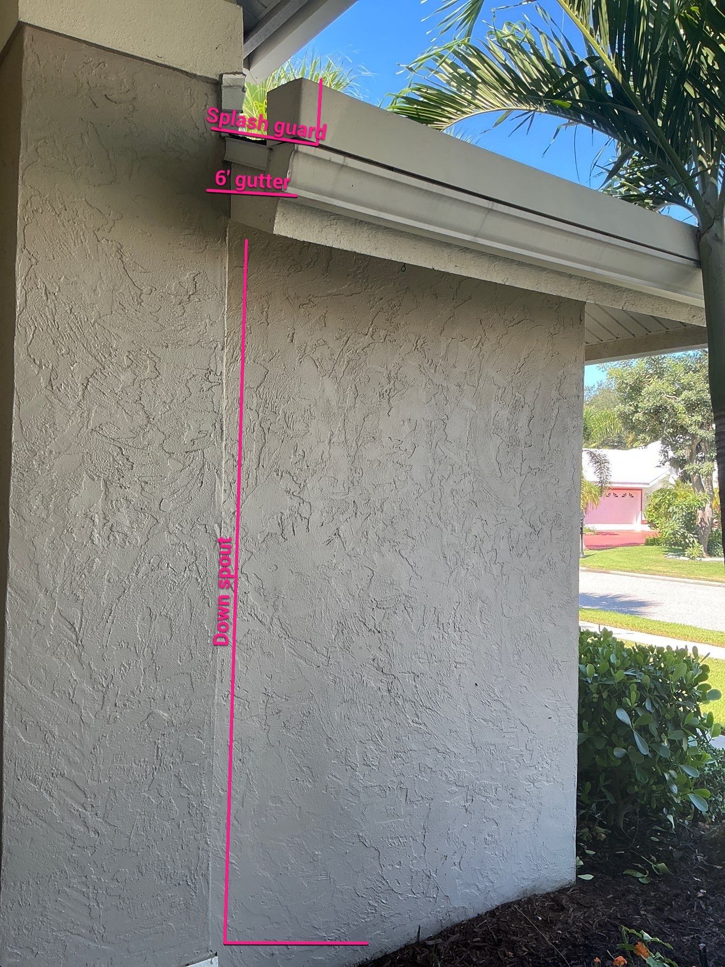 White 6-inch K-Style Gutters in Sarasota FL by Gutter Professor by Gutter Professors