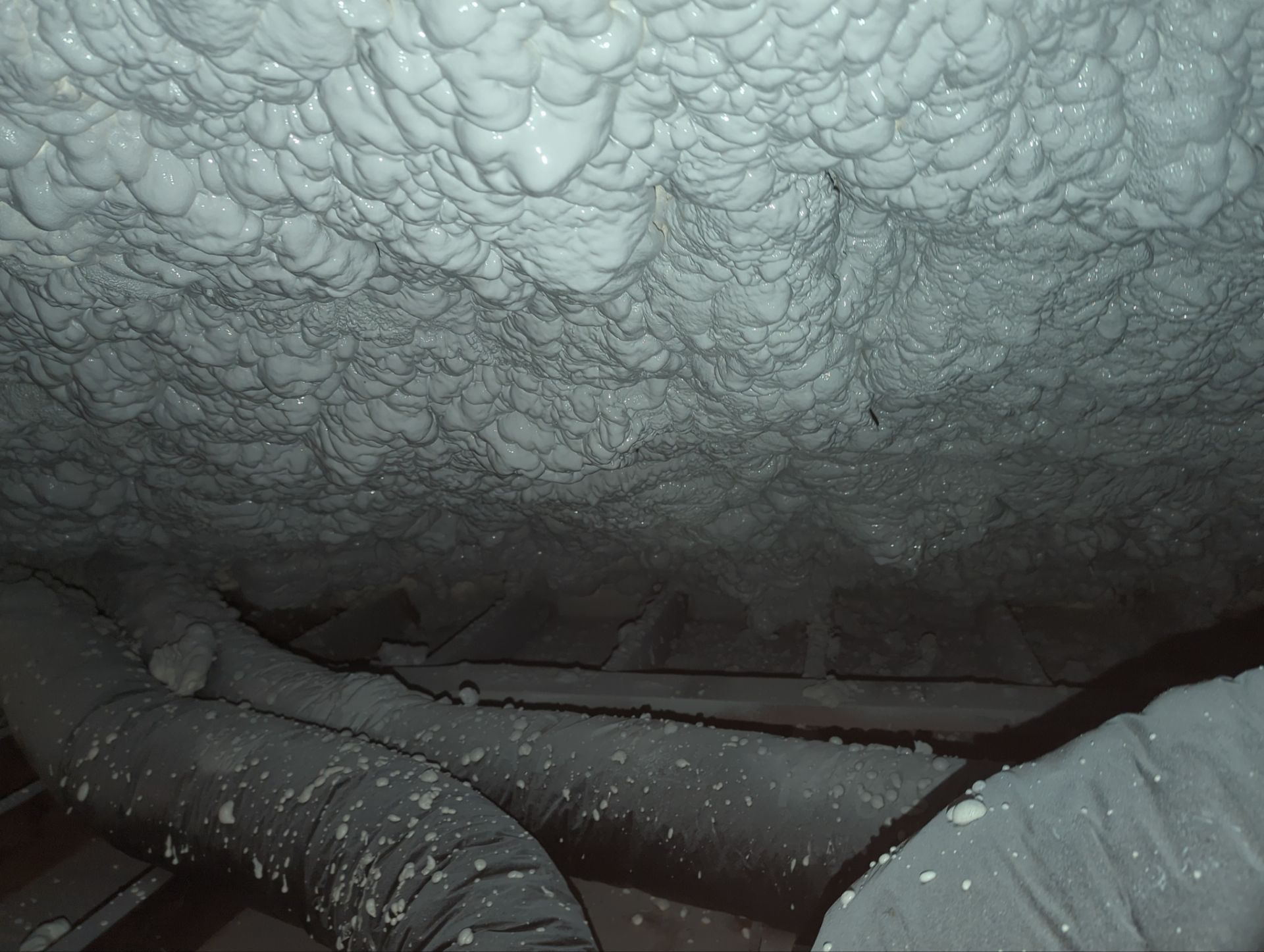 Attic Retrofit using open cell spray foam by NYS Foam & Energy