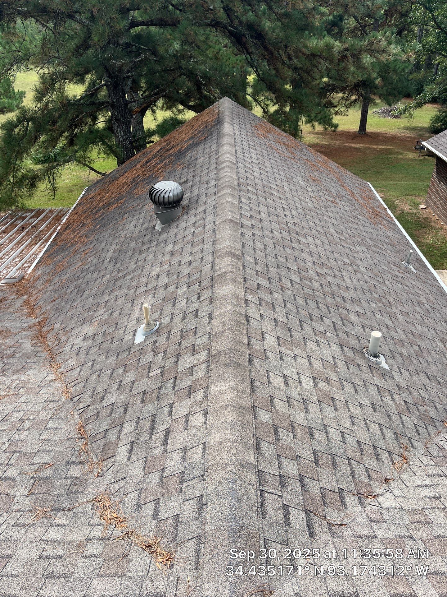 Full Residential Roof Replacement with GAF Timberline HDZ Shingles in Hot Springs by Temple Roofing and Exteriors