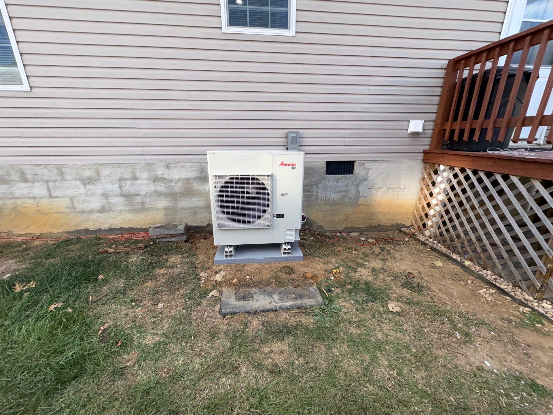 Amana S-Series Heat Pump install by Elemental Heating and air conditioning LLC