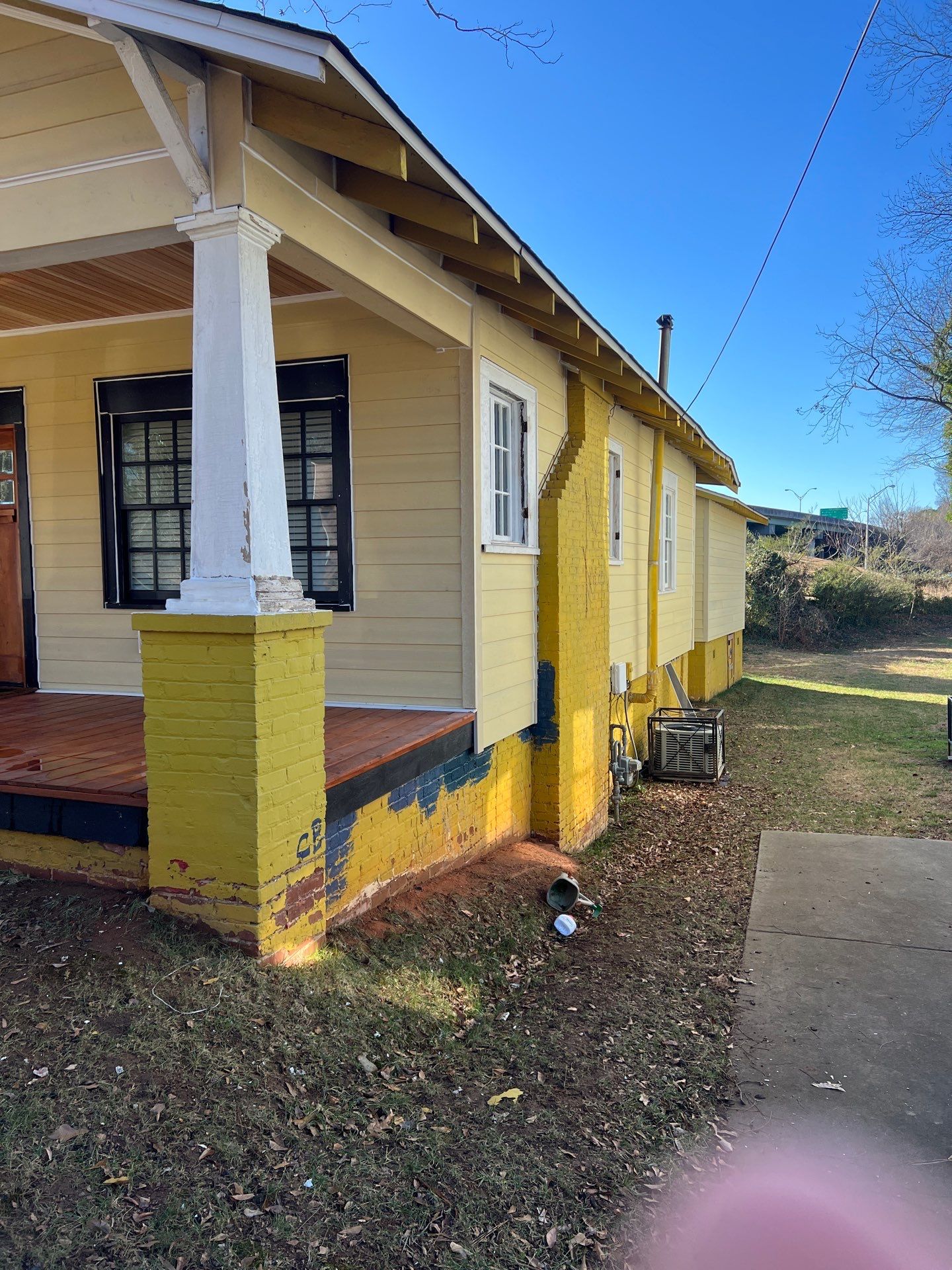 Cedar Tongue & Groove Porch Ceiling Installation Plus James Hardie Siding Replacement by Nelson Exteriors 