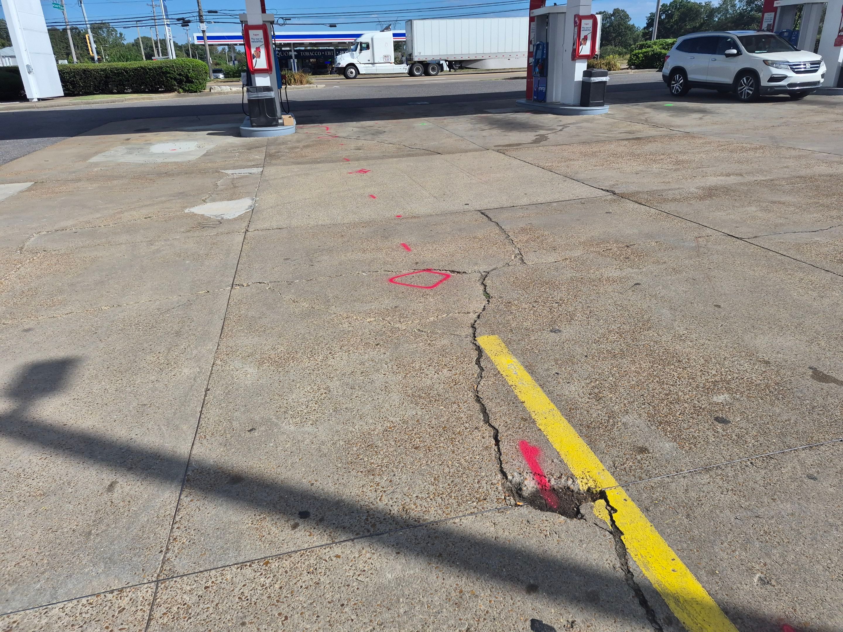 Underground Utility Locating for Memphis Commercial Site by Alsip Locating Service, LLC