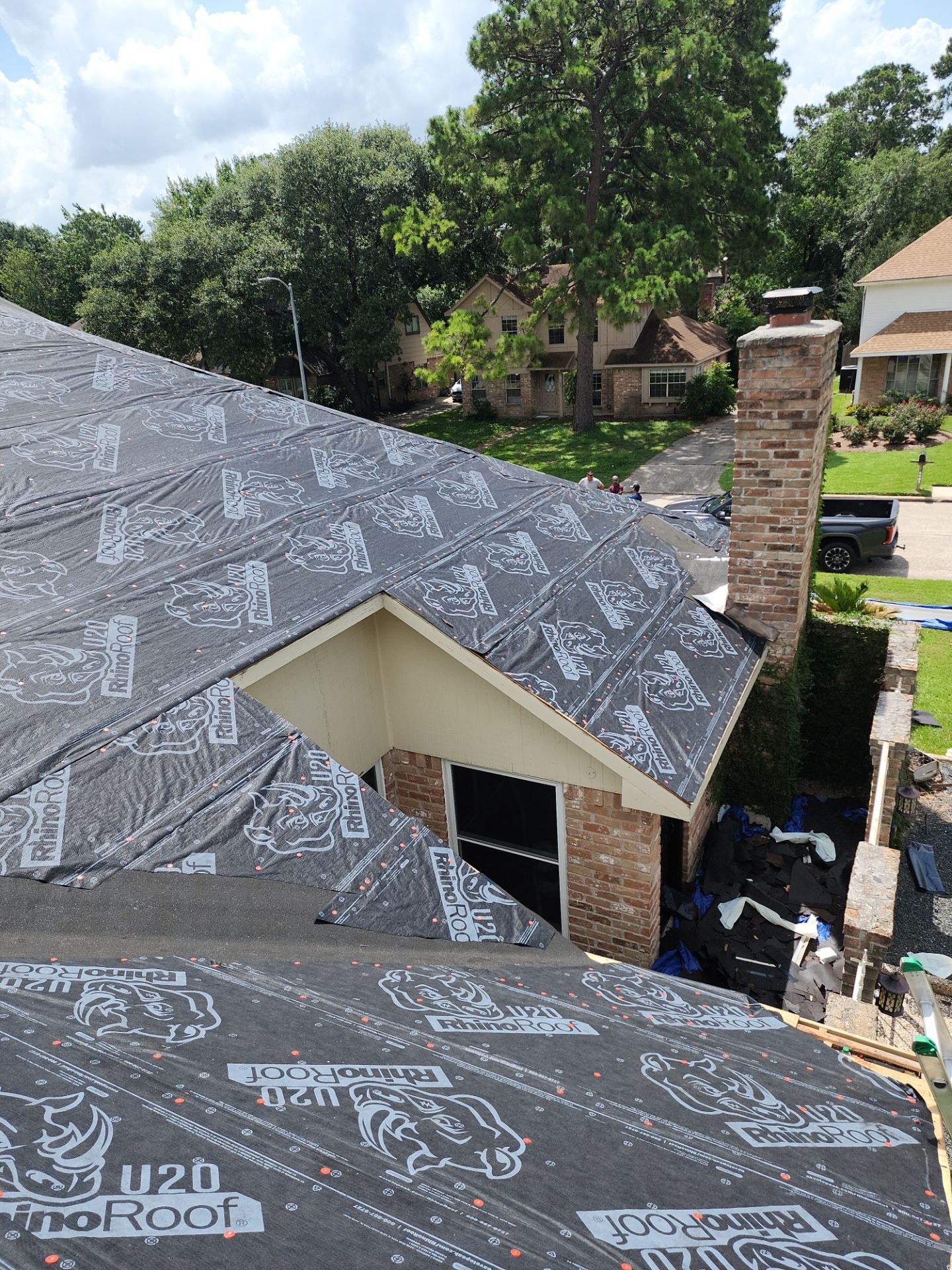 Residential Roofing Installation using Owen's Corning Duration (Lifetime) Shingles by Roof Repair Company