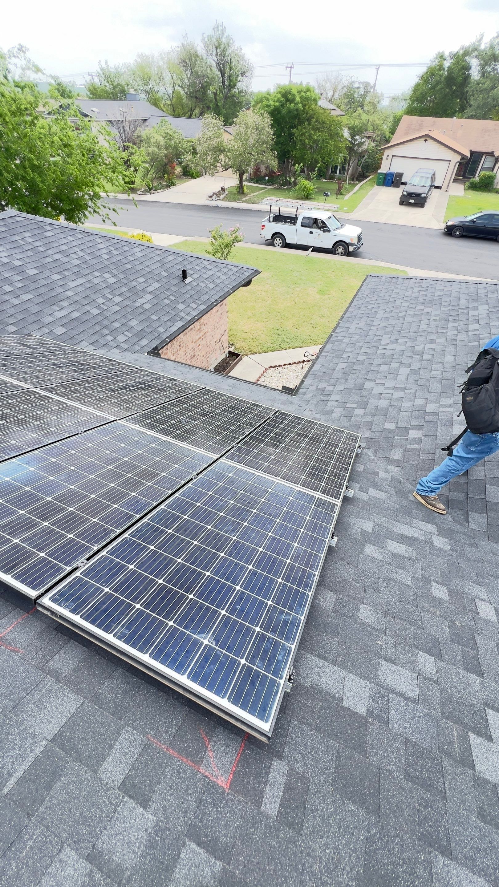 Onyx Black Roof Replacement & Solar Panel Reinstallation | San Antonio, TX by Ayan Roofing
