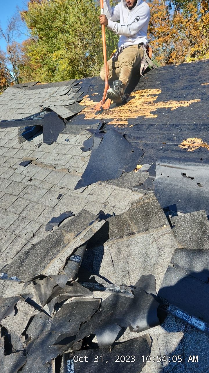 Residential Roofing Installation using Owens Corning TruDefinition Estate Gray by A Plus Exterior