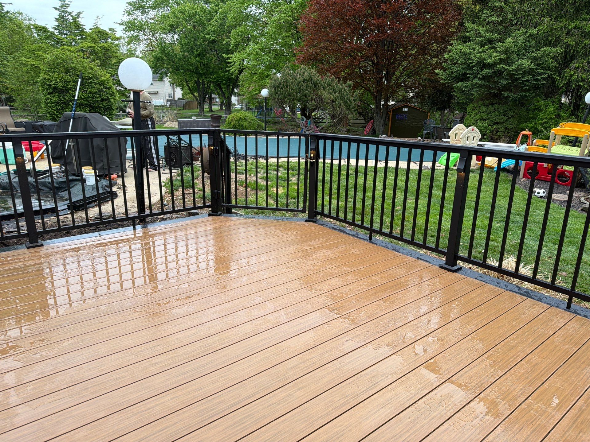 Deck Resurface In Richboro PA With Pergola by deck guardian