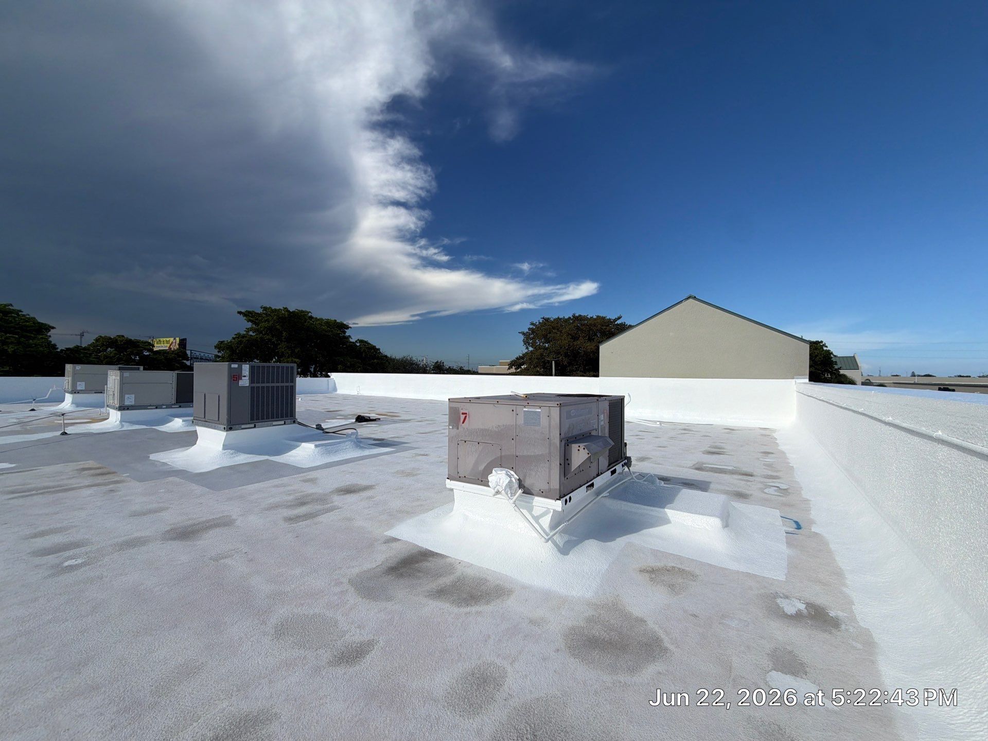 Commercial Flat Roof Restoration and Elastomeric Waterproofing in Delray Beach by Roof King LLC