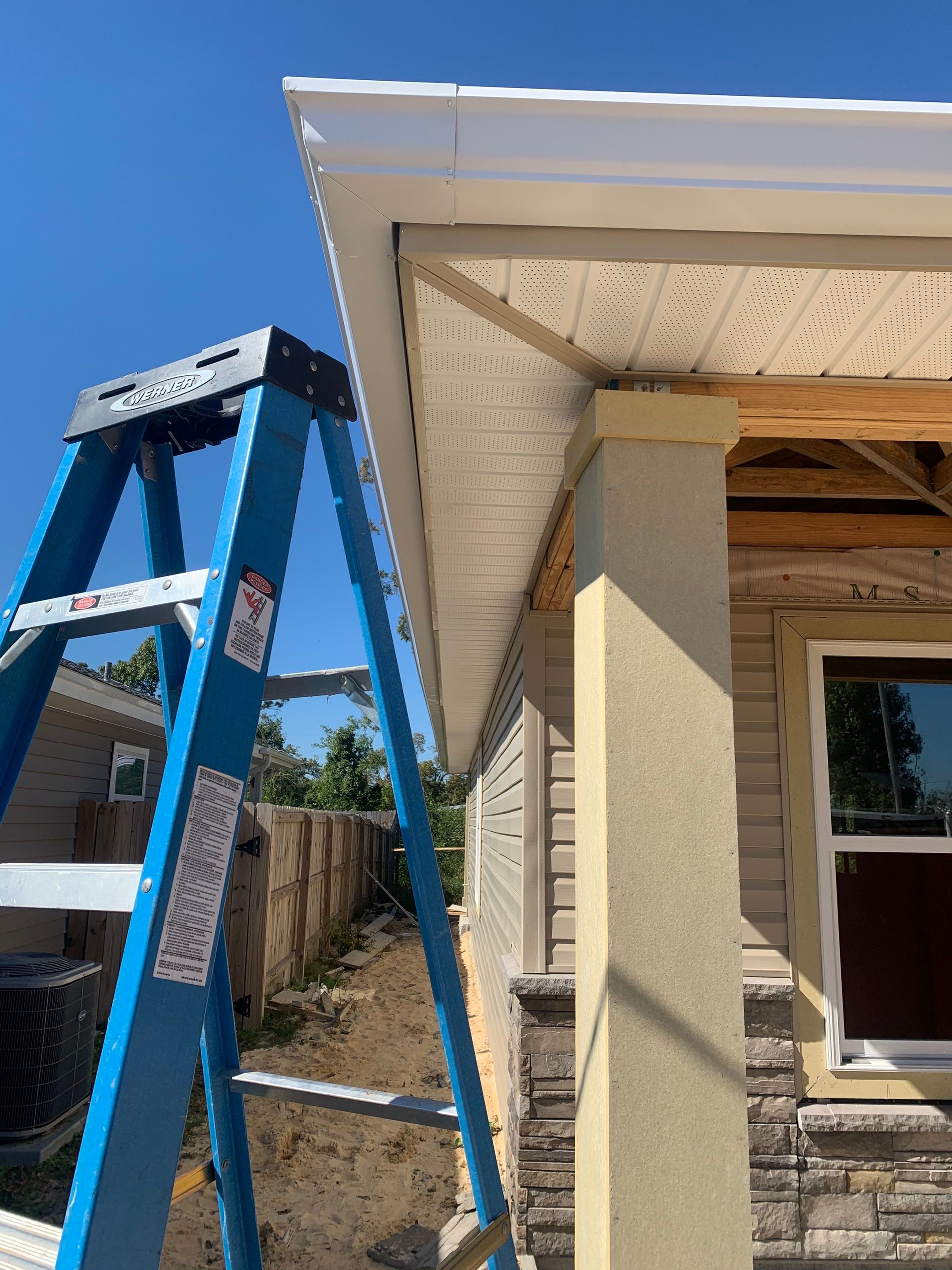 Soffit and Fascia Replacement and Gutter Installation using K-Style Gutters by Gutter Professors