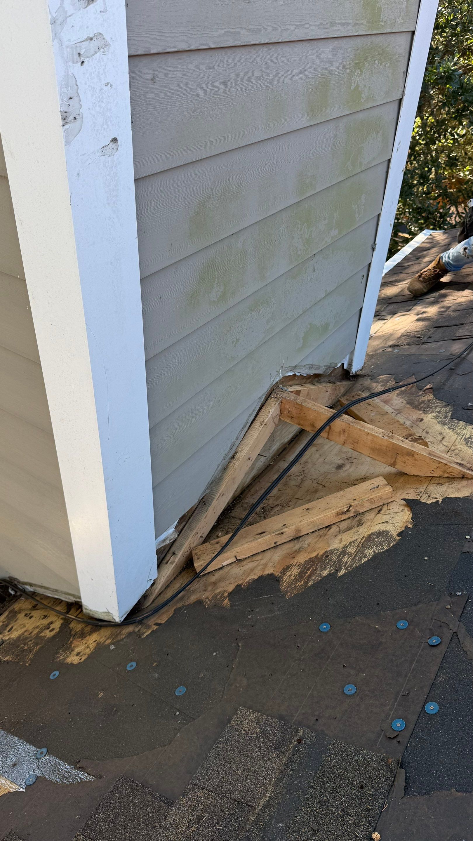 Chimney Chase Cover and Flashing in Virginia Beach by Premier Chimney and Roofing