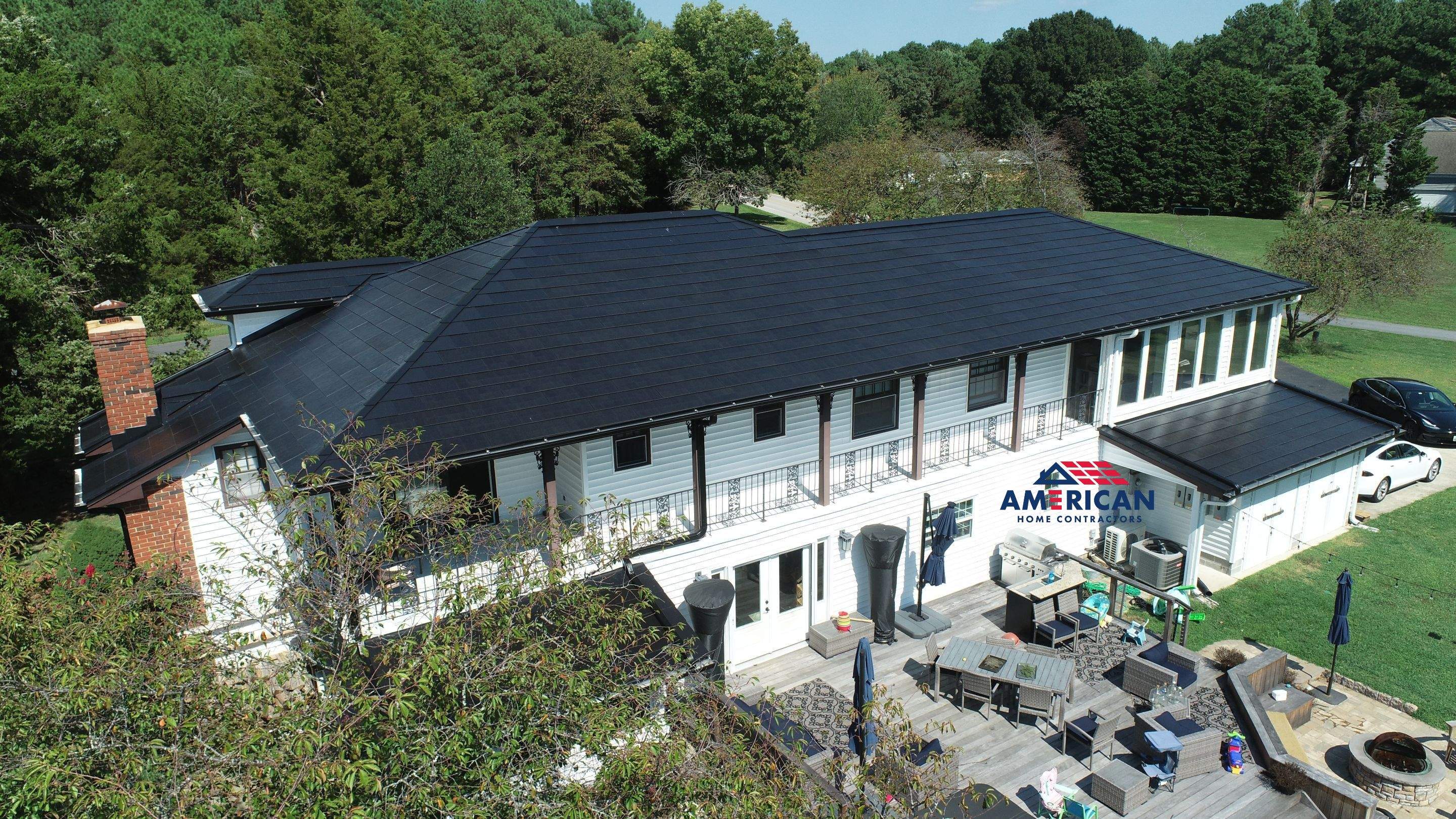 Tesla Solar Roof + Powerwall in Leonardtown, MD by American Home Contractors