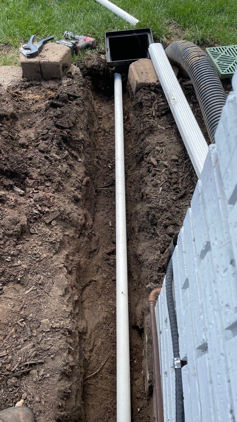 Sump Pump & Buried Discharge in St. Anthony, MN by Waterproofing Northeast