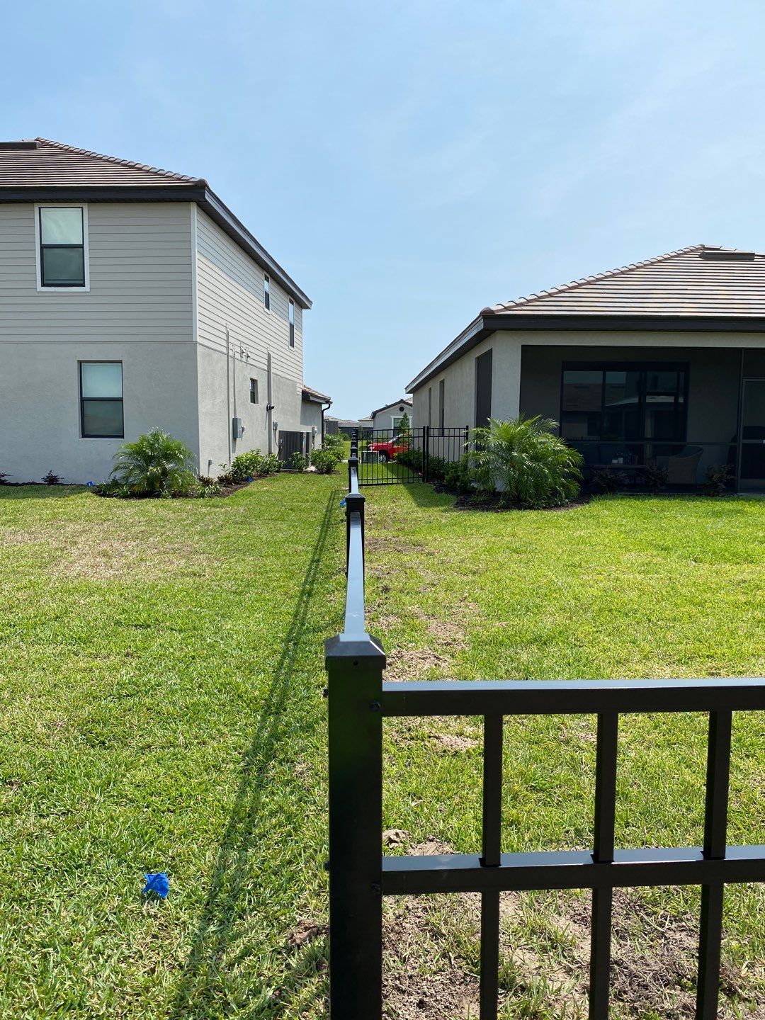 Aluminum Fence Installation using Black 3 Rail Aluminum Fence by Asap fence and gates, LLC