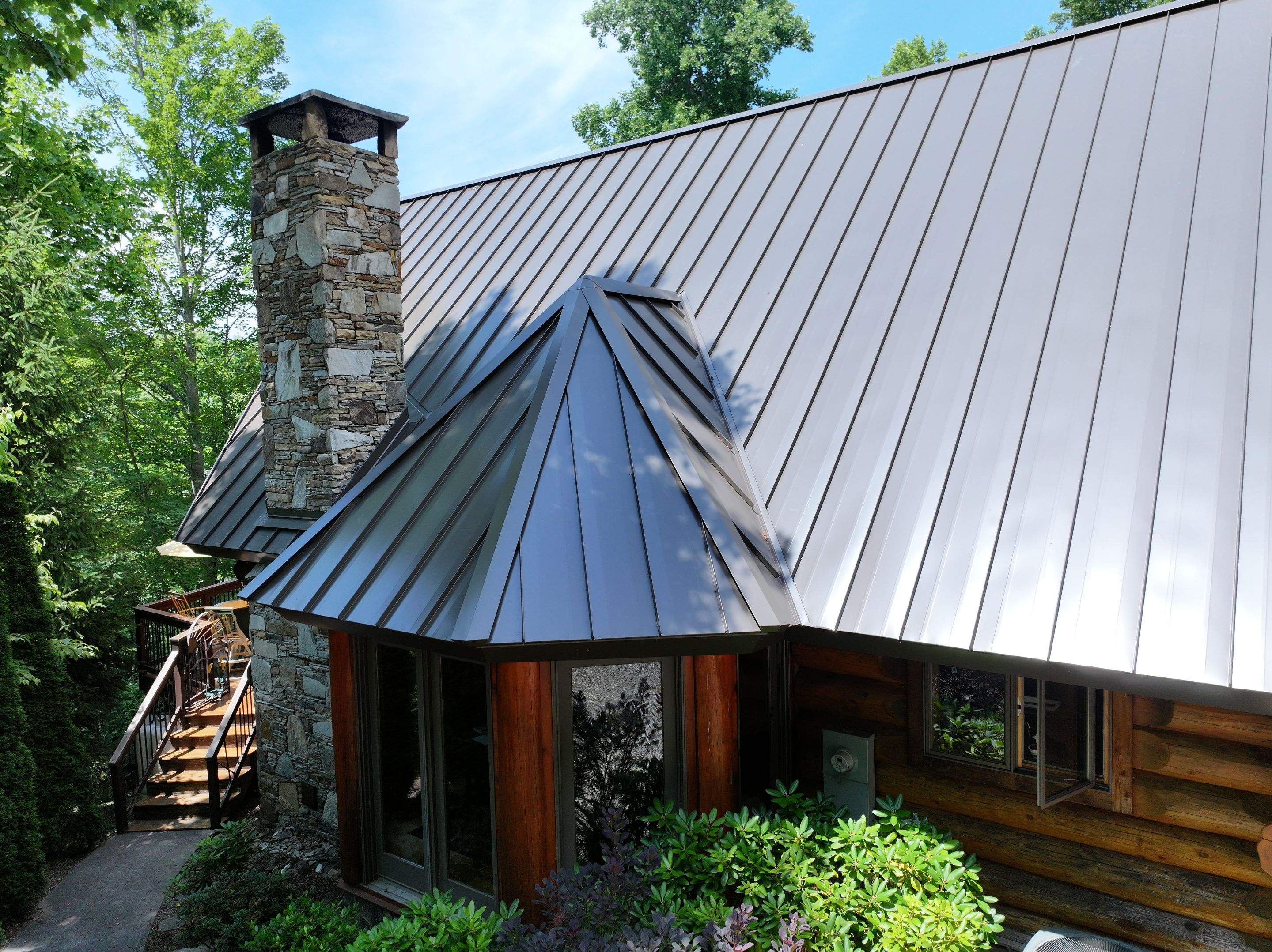 Burnished Slate Standing Seam by Omnia Roofing