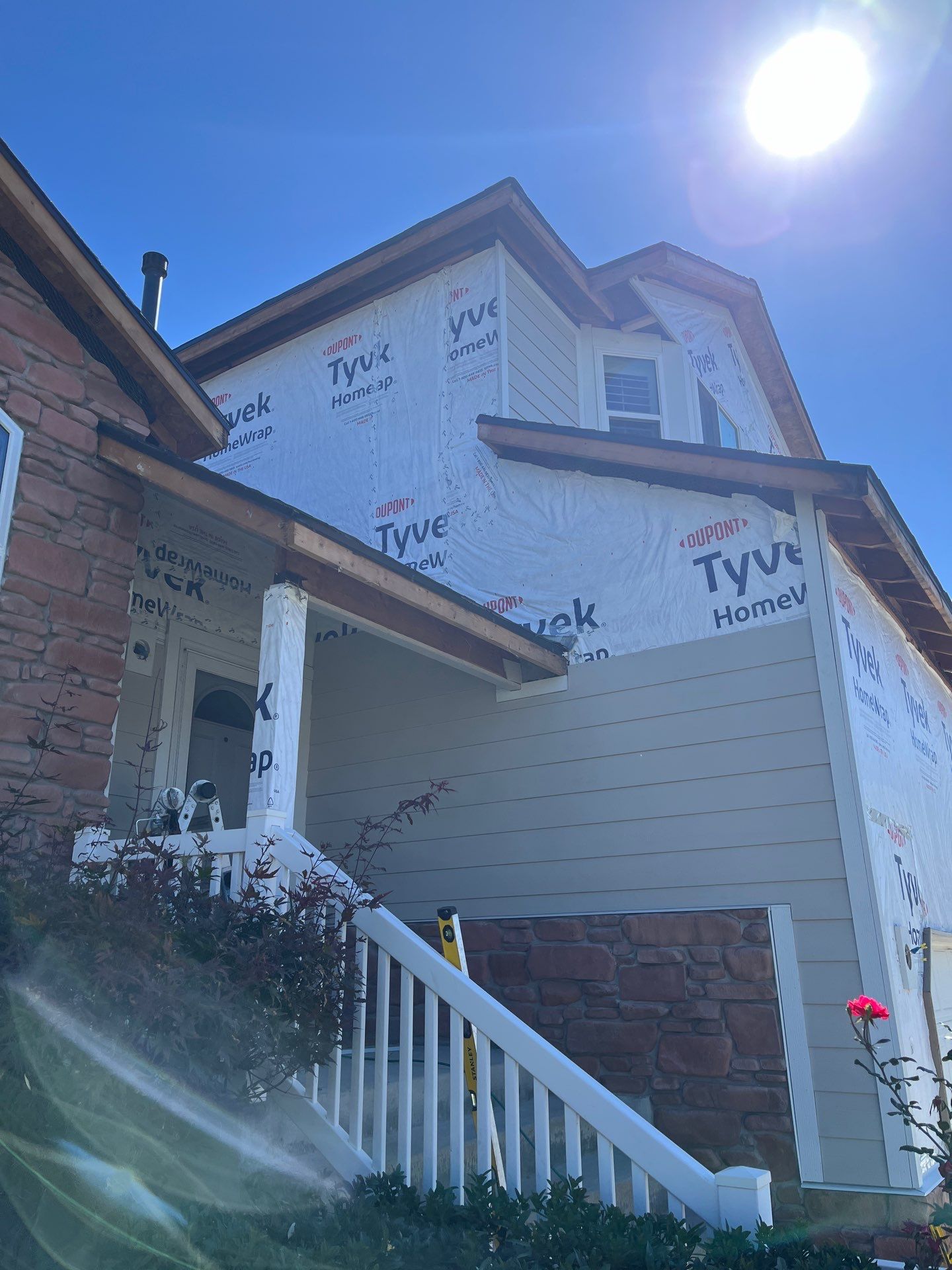 Farmington | Stucco/Vinyl Demo & Hardie Conversion | Cobble Stone & Black by Ideal Siding Utah