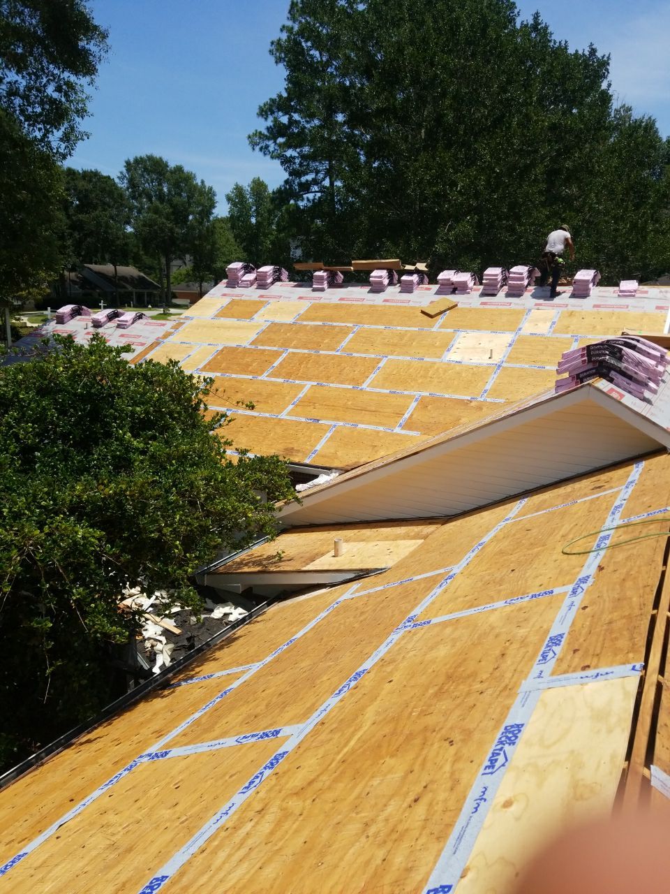 Residential Roofing Installation using Roof Replacement by American Roofing & Construction LLC