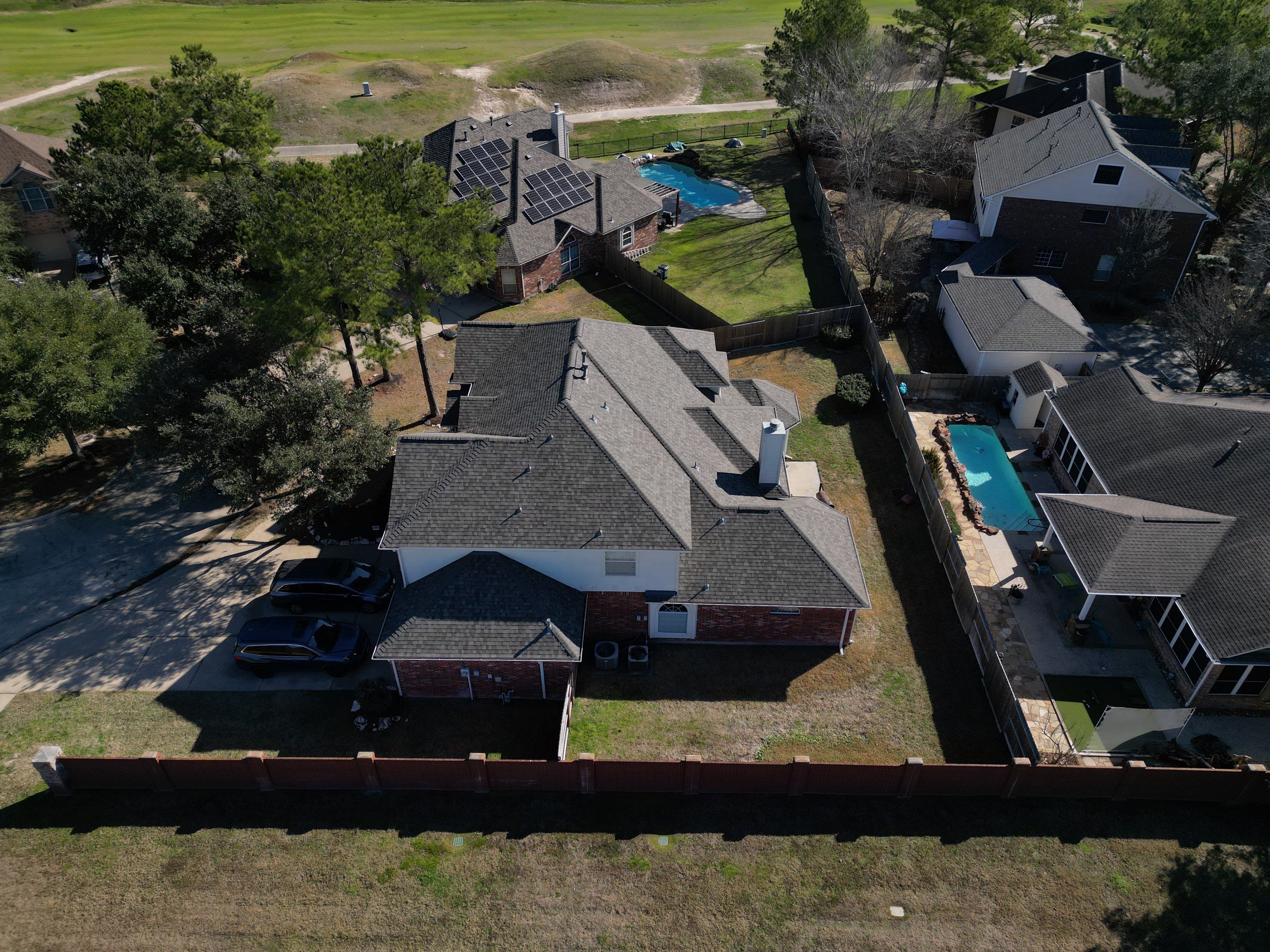 OC Duration Driftwood by HHH Roofing & Construction