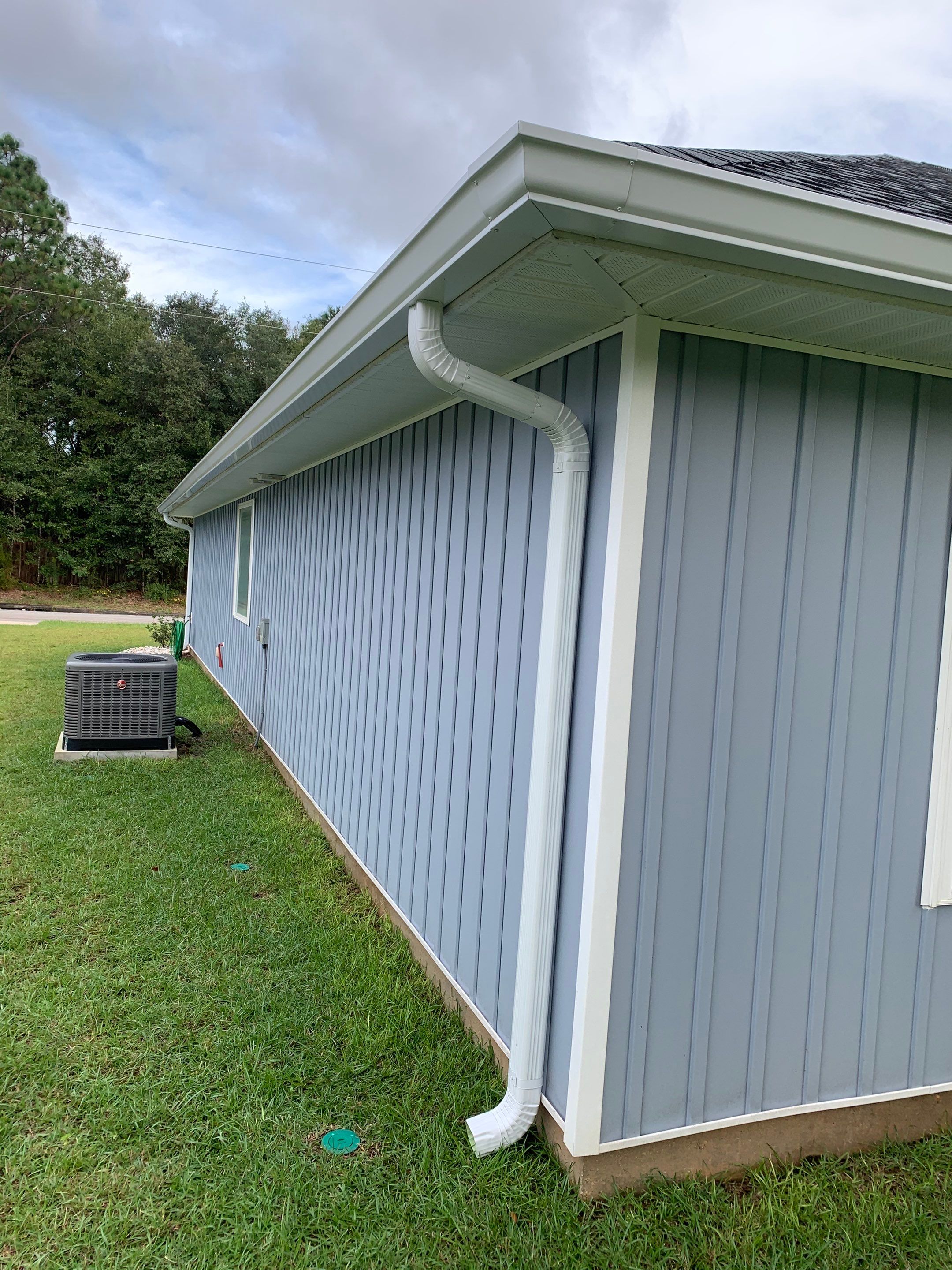 K-Style Seamless Gutter Installation using 6 Inch Seamless Gutters in Milton FL by Gutter Professors