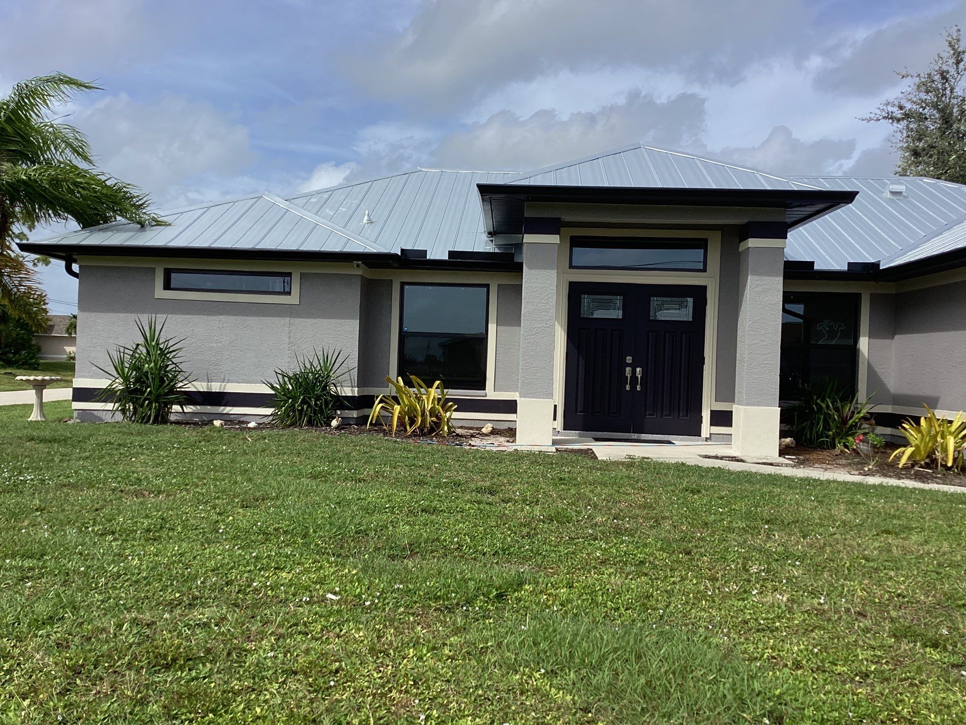 Black Aluminum Gutters Installed in Cape Coral FL by Gutter Professors
