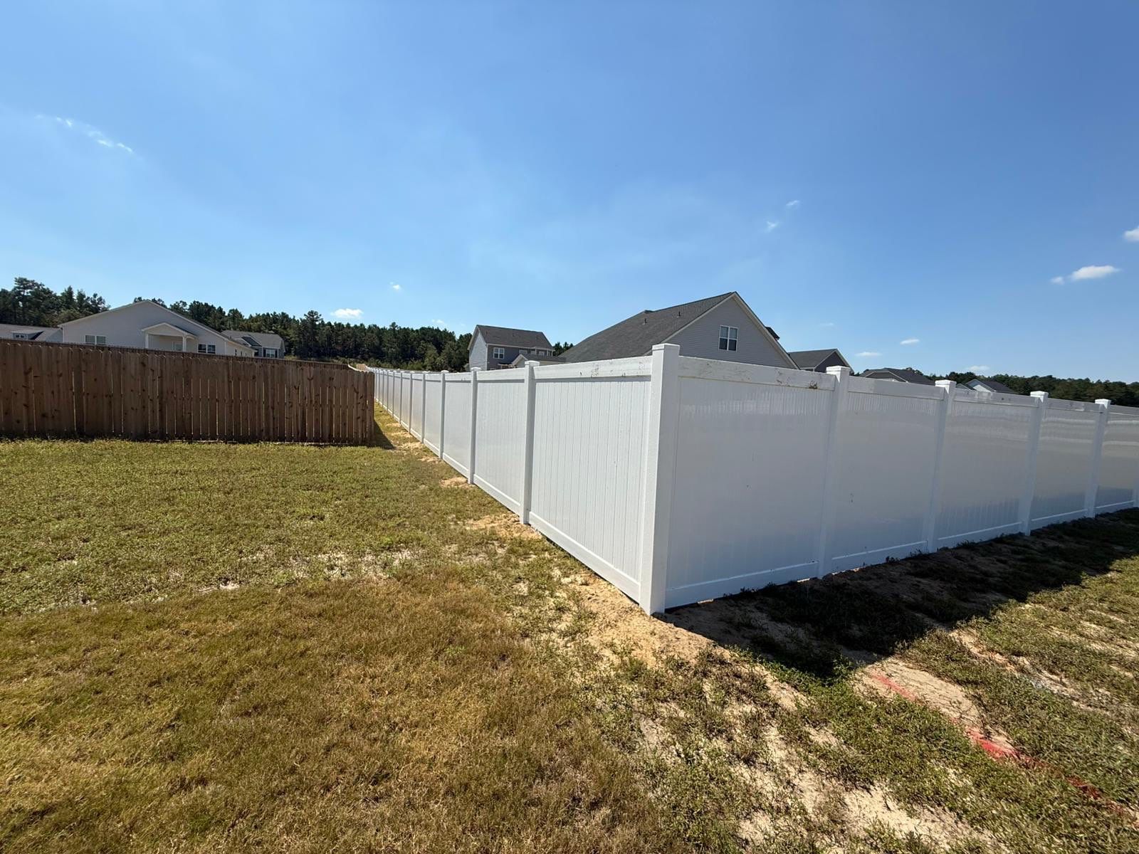 Hamilton Vinyl Privacy Project in Linden by Superior Fence and Rail