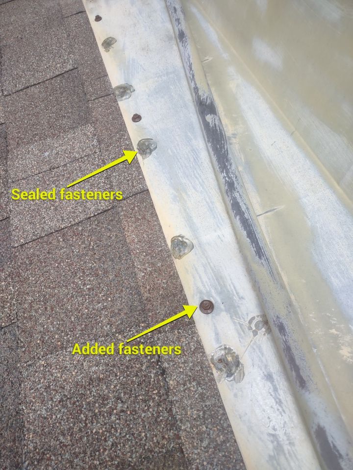 Roof Damage by Bros Roofing