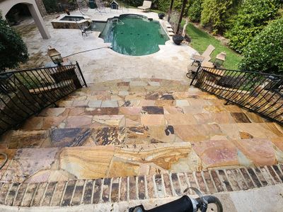 travertine  using Concrete Sealant