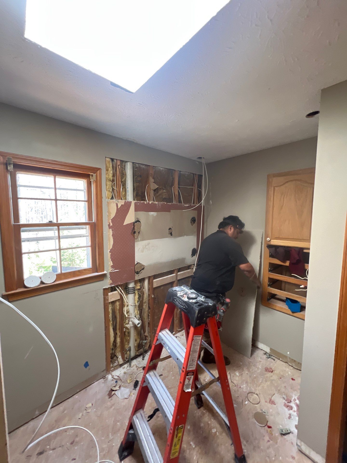 Modern Bathroom Remodeling Featuring Marble Tiles and Custom Cabinetry in Smyrna by Swift Home Renovations