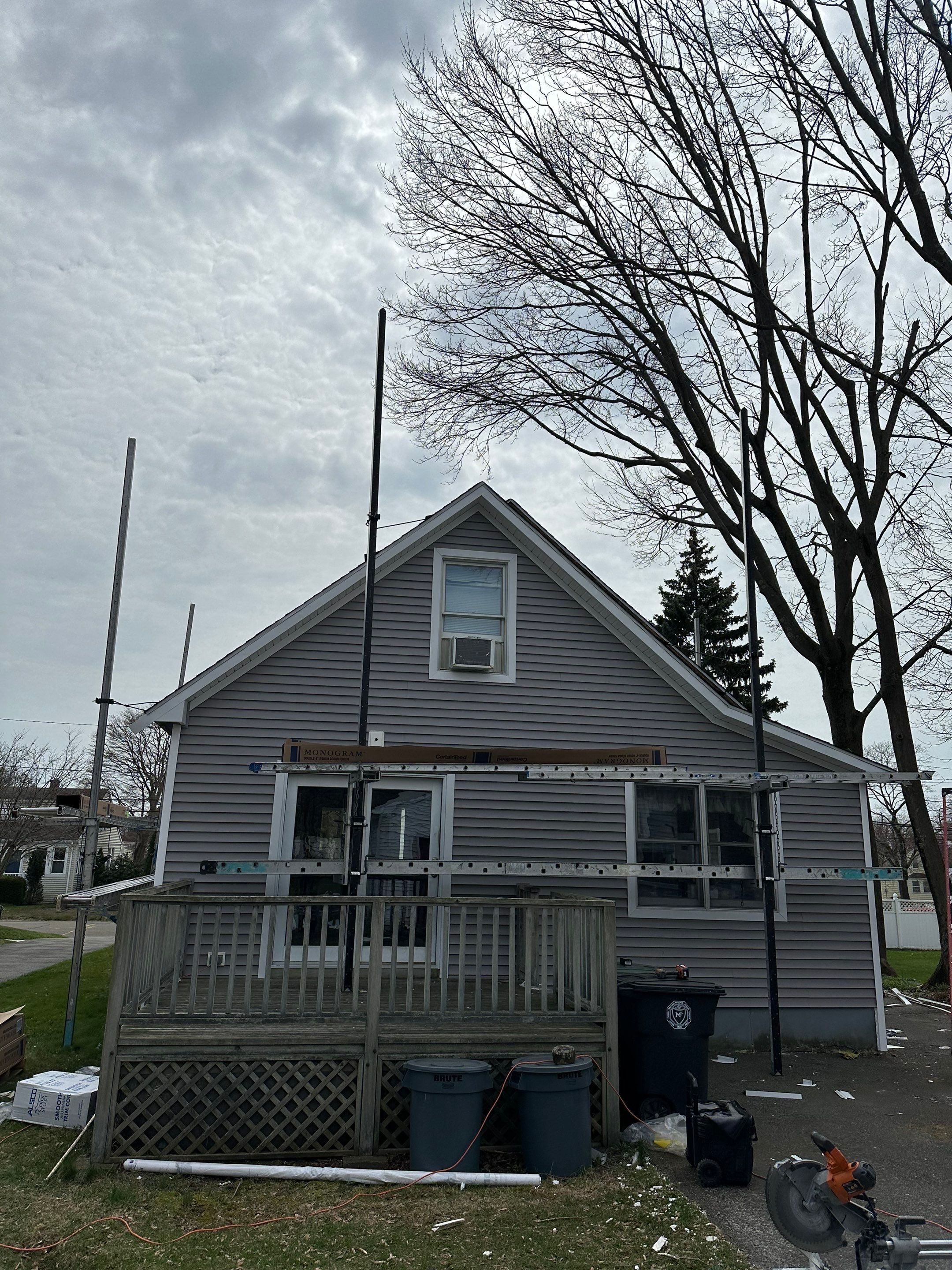Siding Installation using Certainteed Monogram Granite Gray by A Plus Exterior