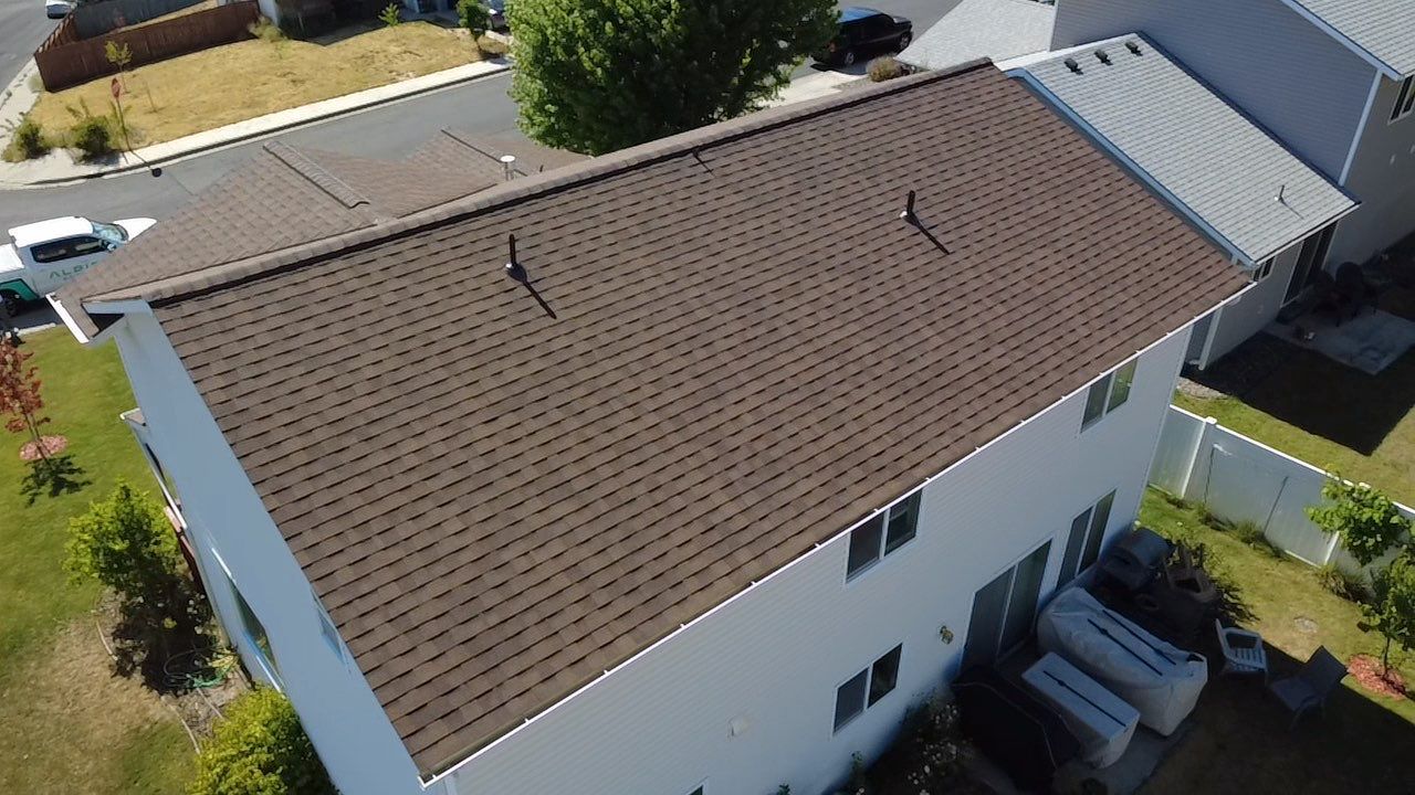 Residential Asphalt Shingle Roof Replacement and Sheathing Repair in Pullman by Alpine Roofing