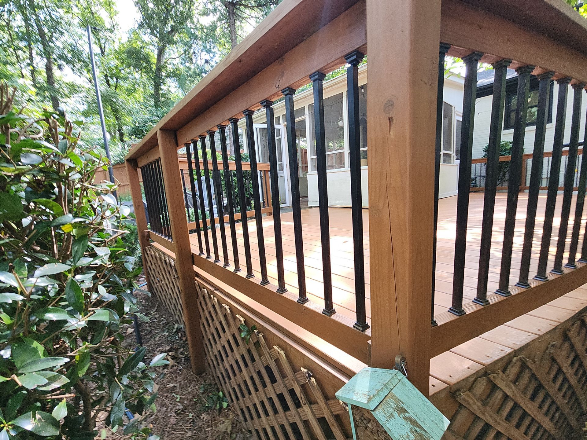 Weathered Deck using AcryFin and Stain by DuraSeal
