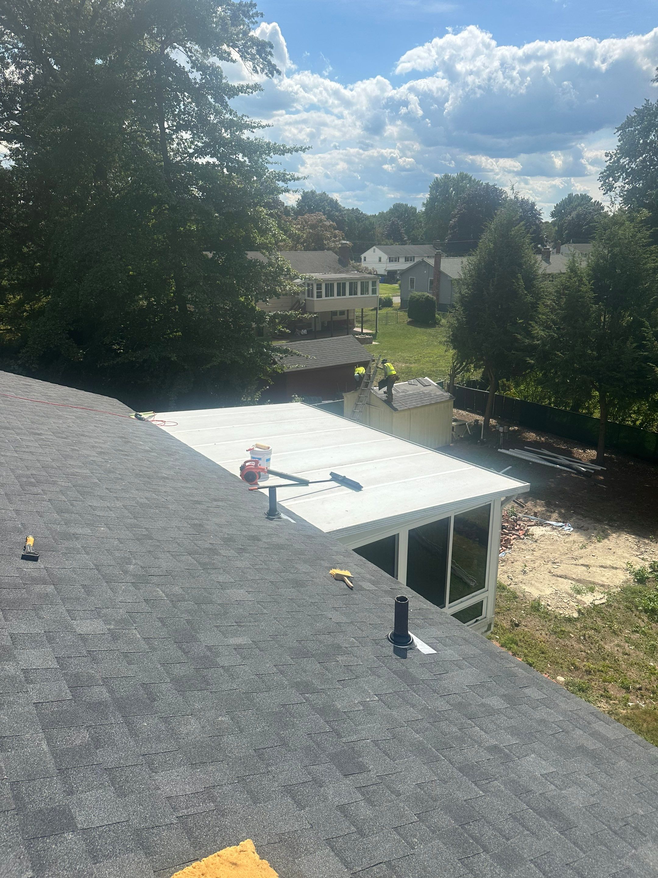 Project in East Hartford by Golden Shield Roofing