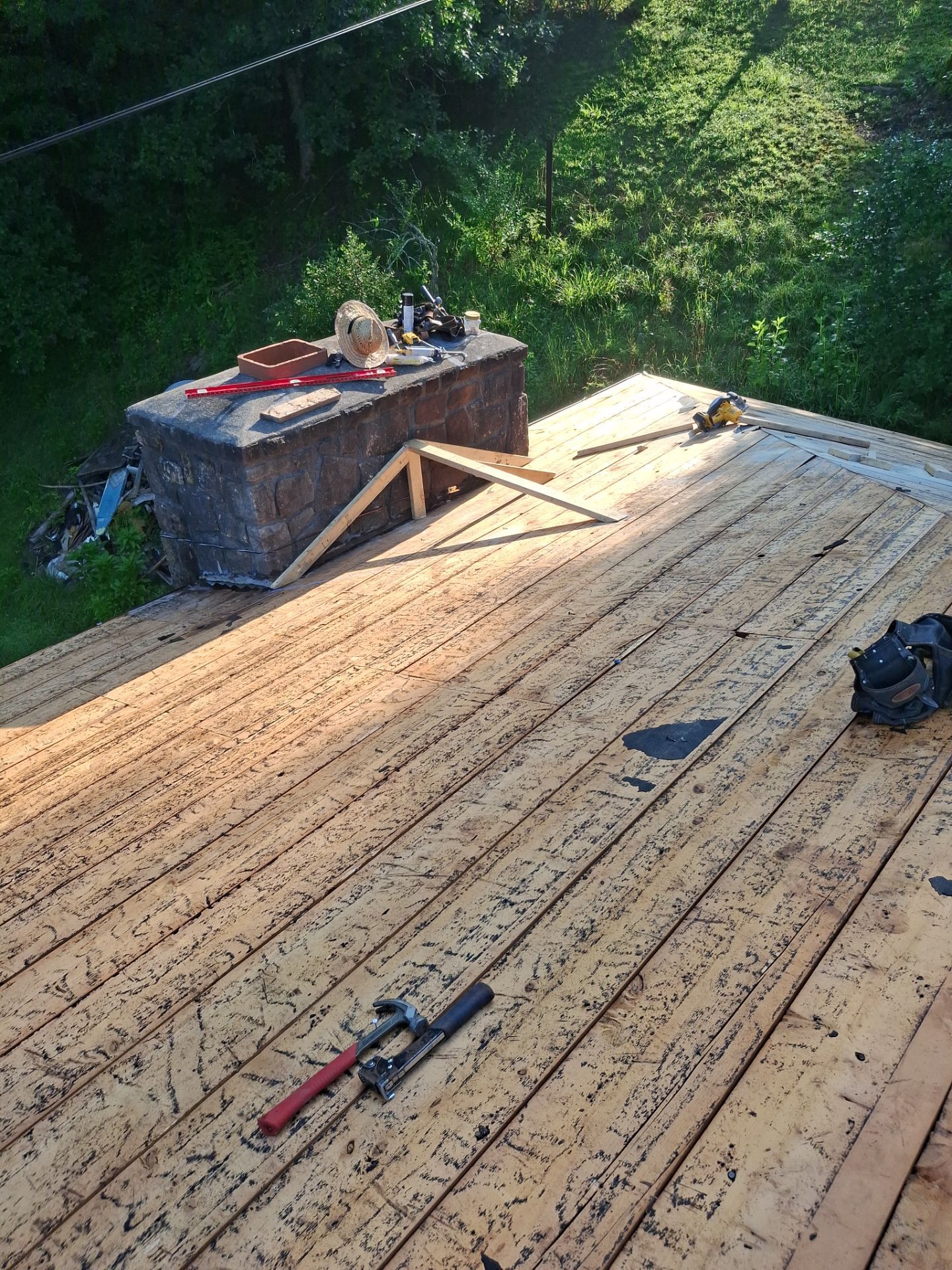 Residential Roofing Installation using GAF Timberline HDZ Barkwood by Rainstoppers Roofing