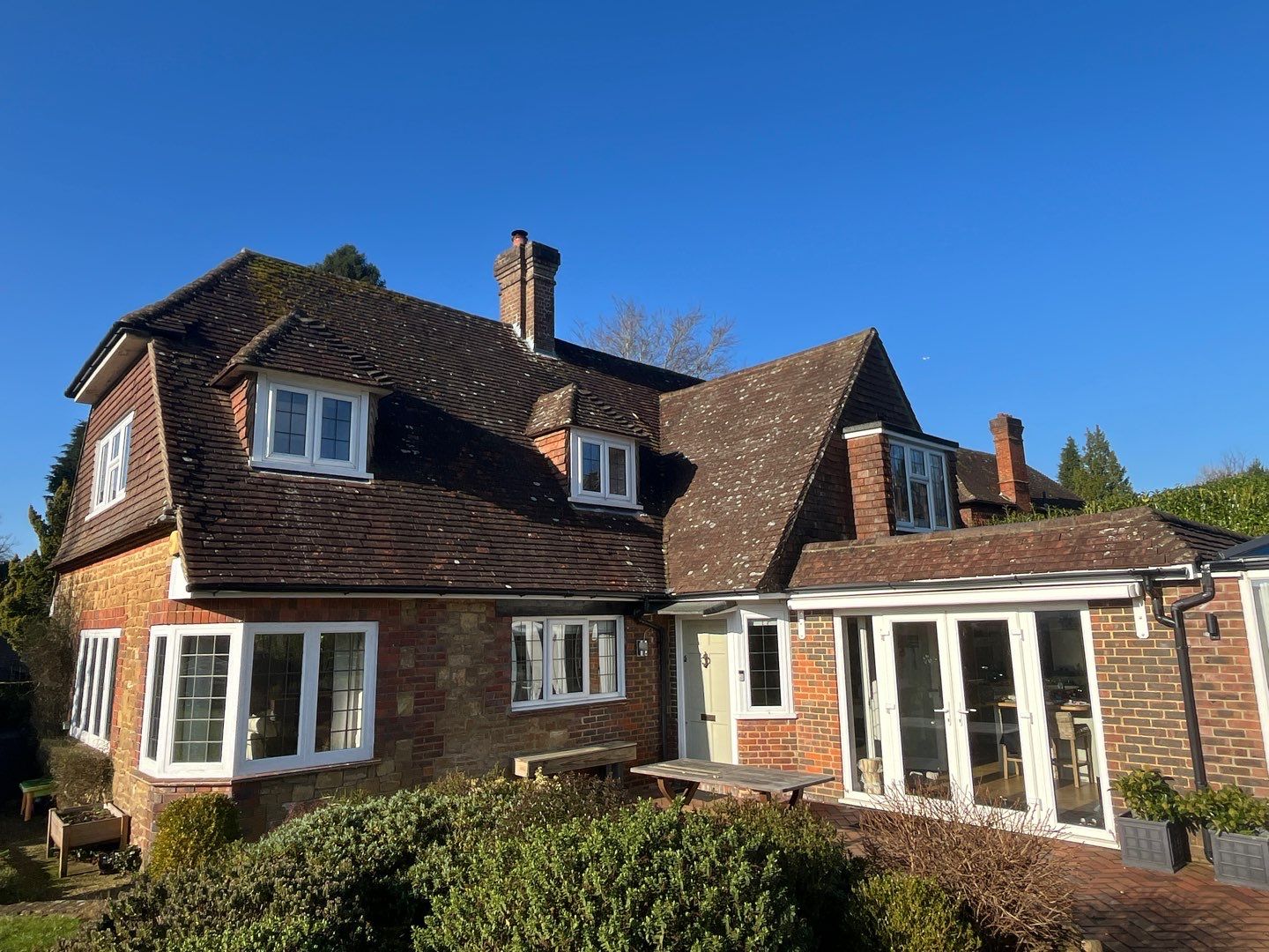 Roof Clean  - Moss Removal - Gutter Clean using Honda 15lpm Low Pressure Washing Machine by Ges Exterior Cleaning ltd