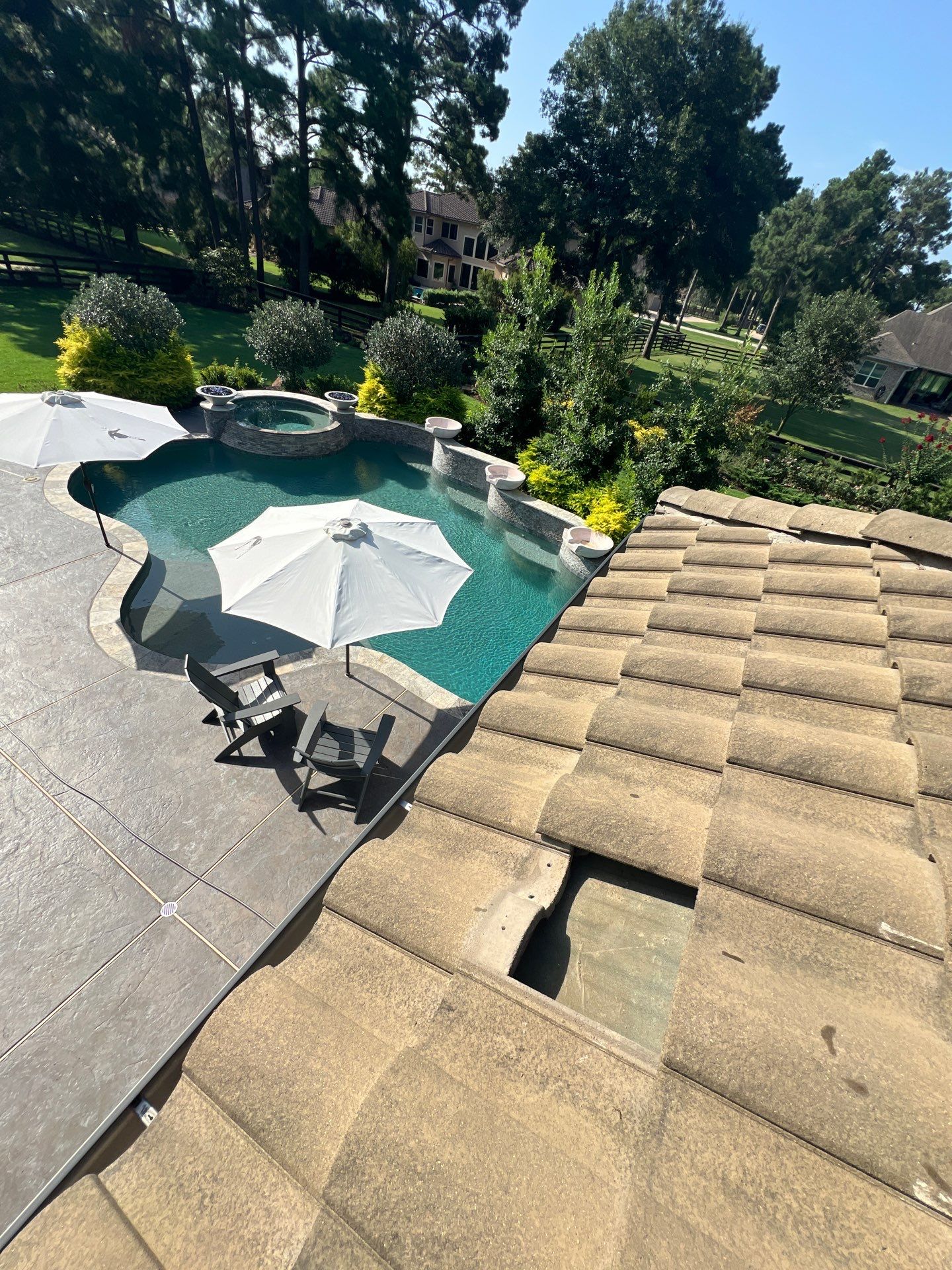 Residential Roofing Repair using tile by Roof Repair Services LLC
