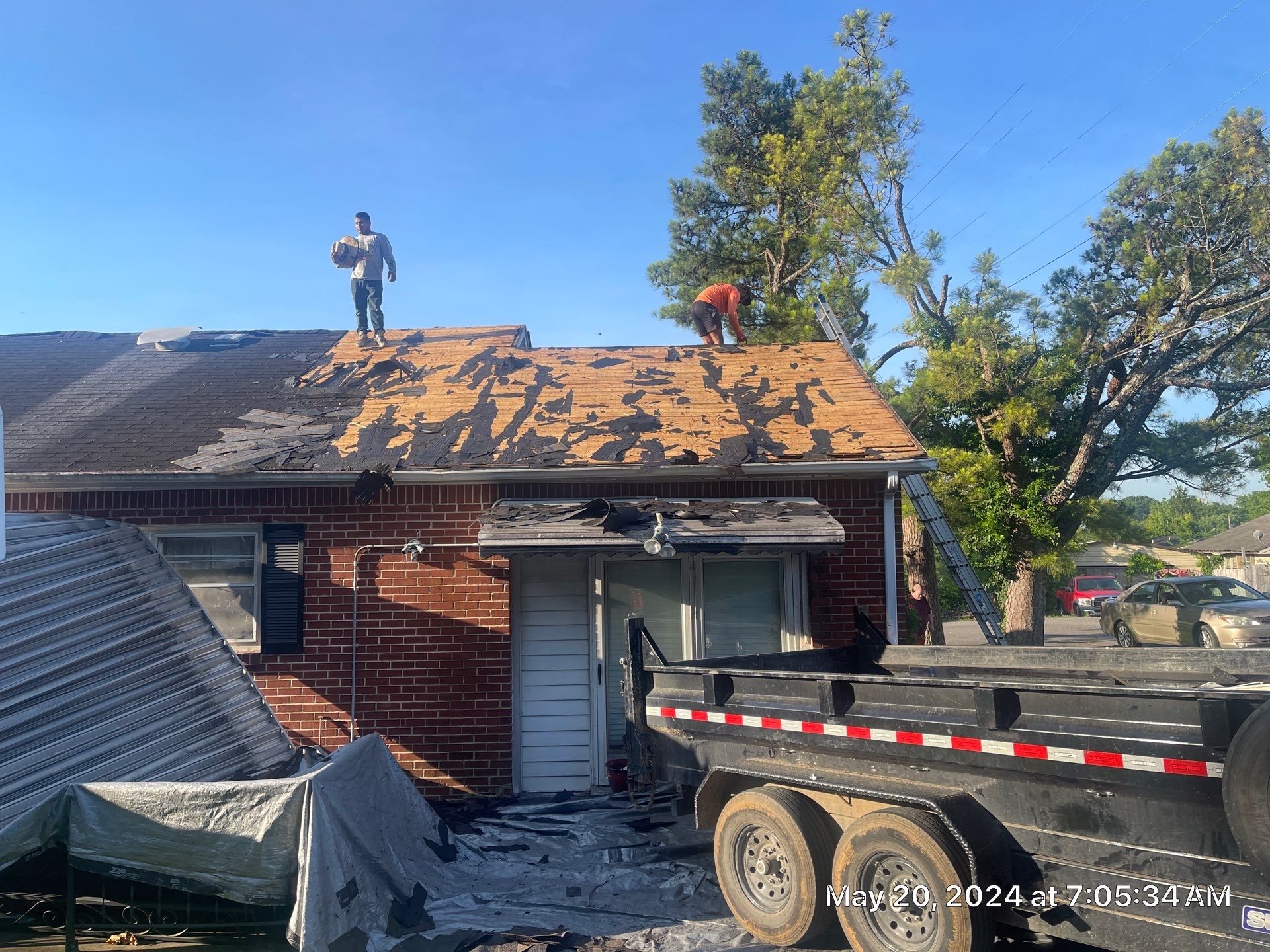 Residential Roofing Installation using GAF Timberline HDZ in Pewter Gray by Undersun Roofing 