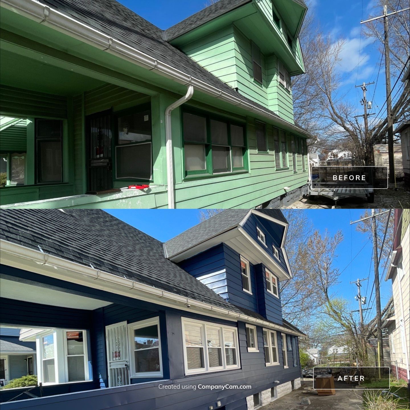 Exterior Painting using Benjamin Moore Element Guard by Callaway Contracting LLC