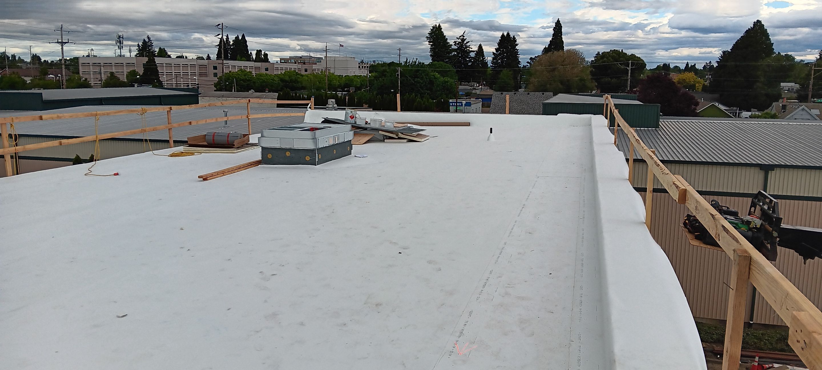 Commercial Roofing Replacement using TPO by Vitan Construction LLC 