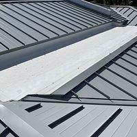 24ga 1.5" Mechanical Seam Dove Gray by Total Roofing System The Metal Roof Experts