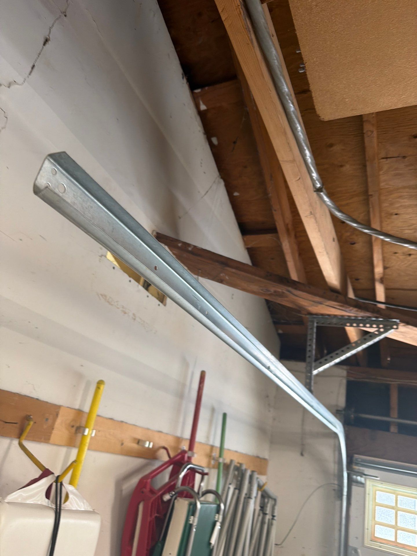 Single spring replacement and track reset and alignment in Danville, CA by Valiant Garage Door