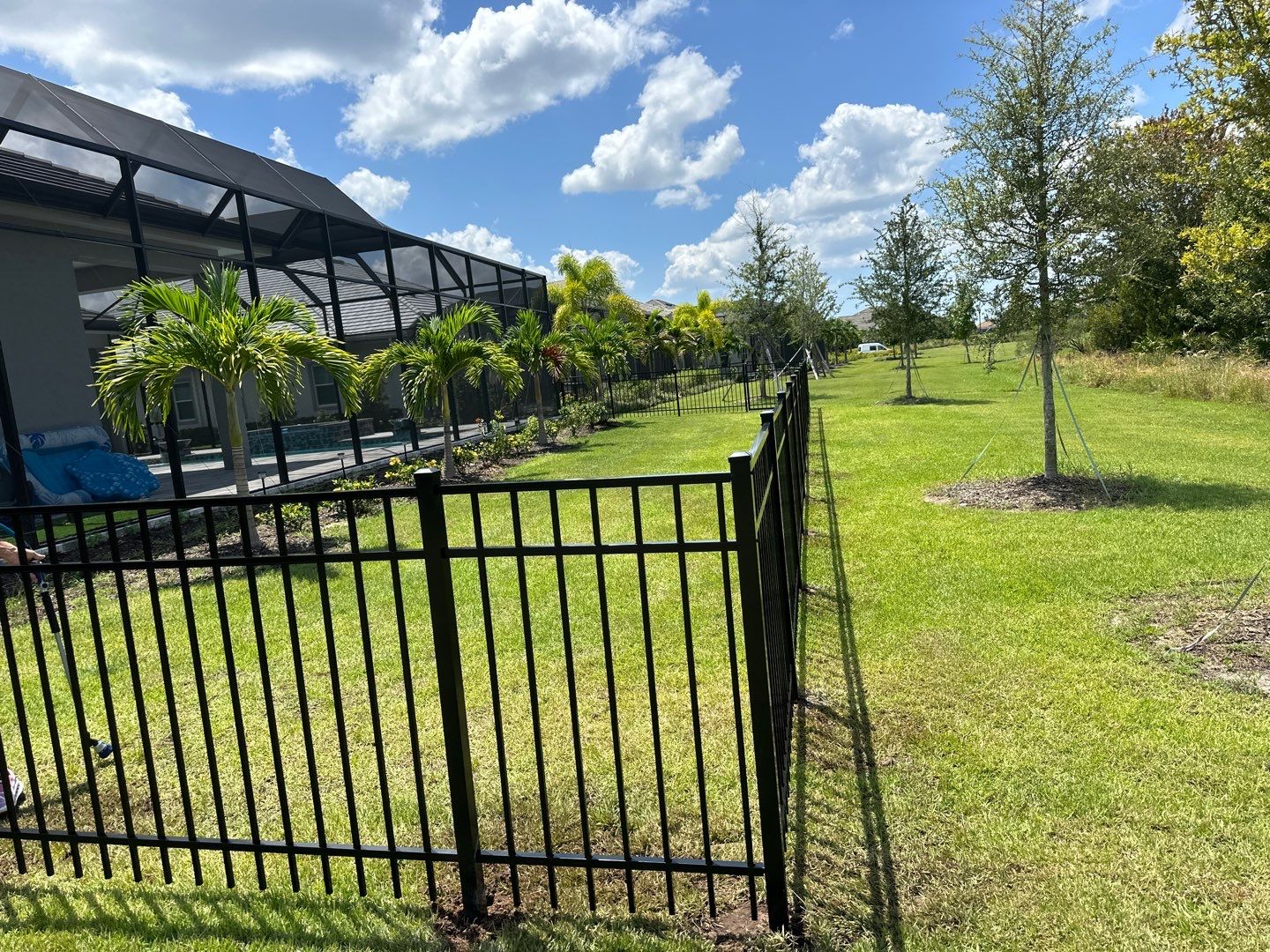 Aluminum Fence Installation using 3 Rail Aluminum Fence by Asap fence and gates, LLC