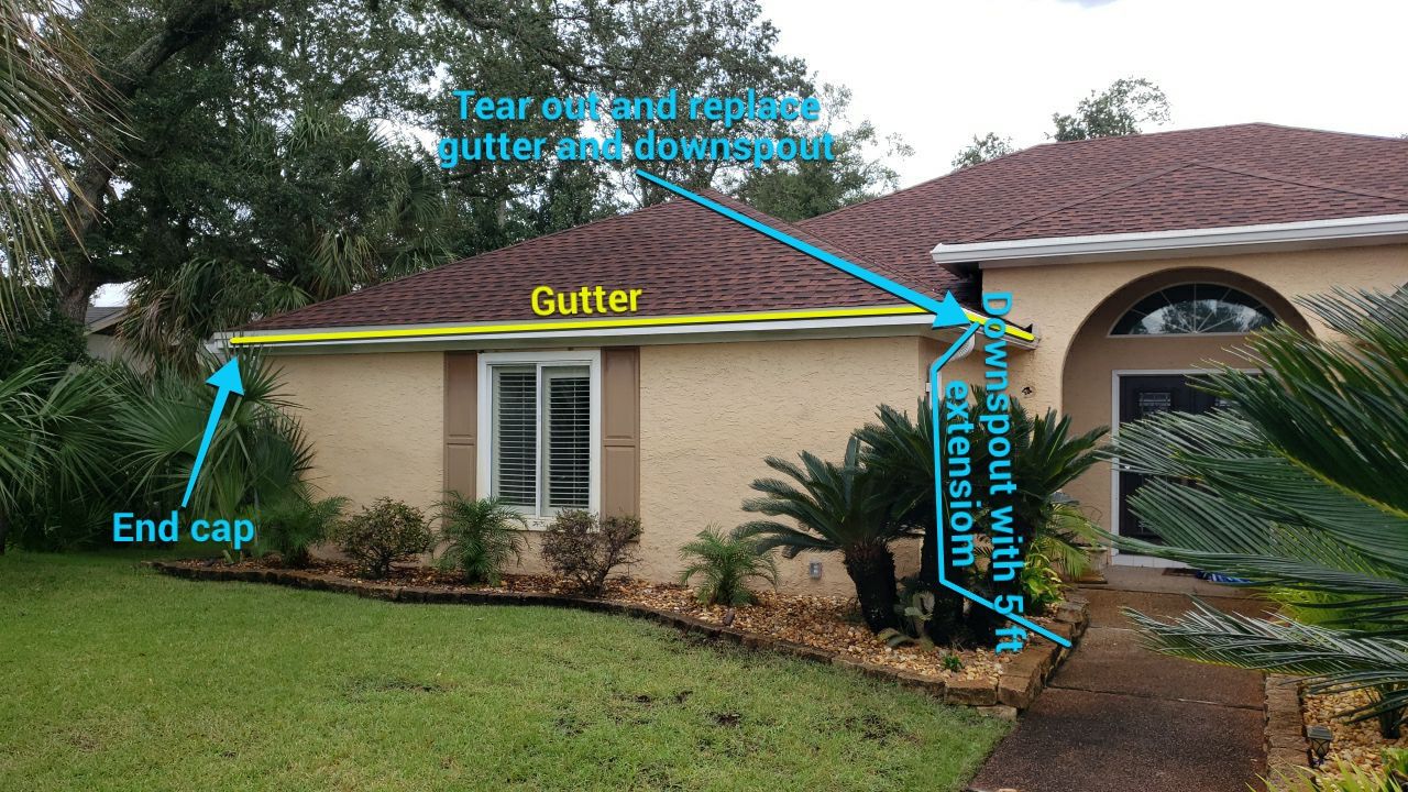Gutter Installation using K-Style Gutters by Gutter Professors